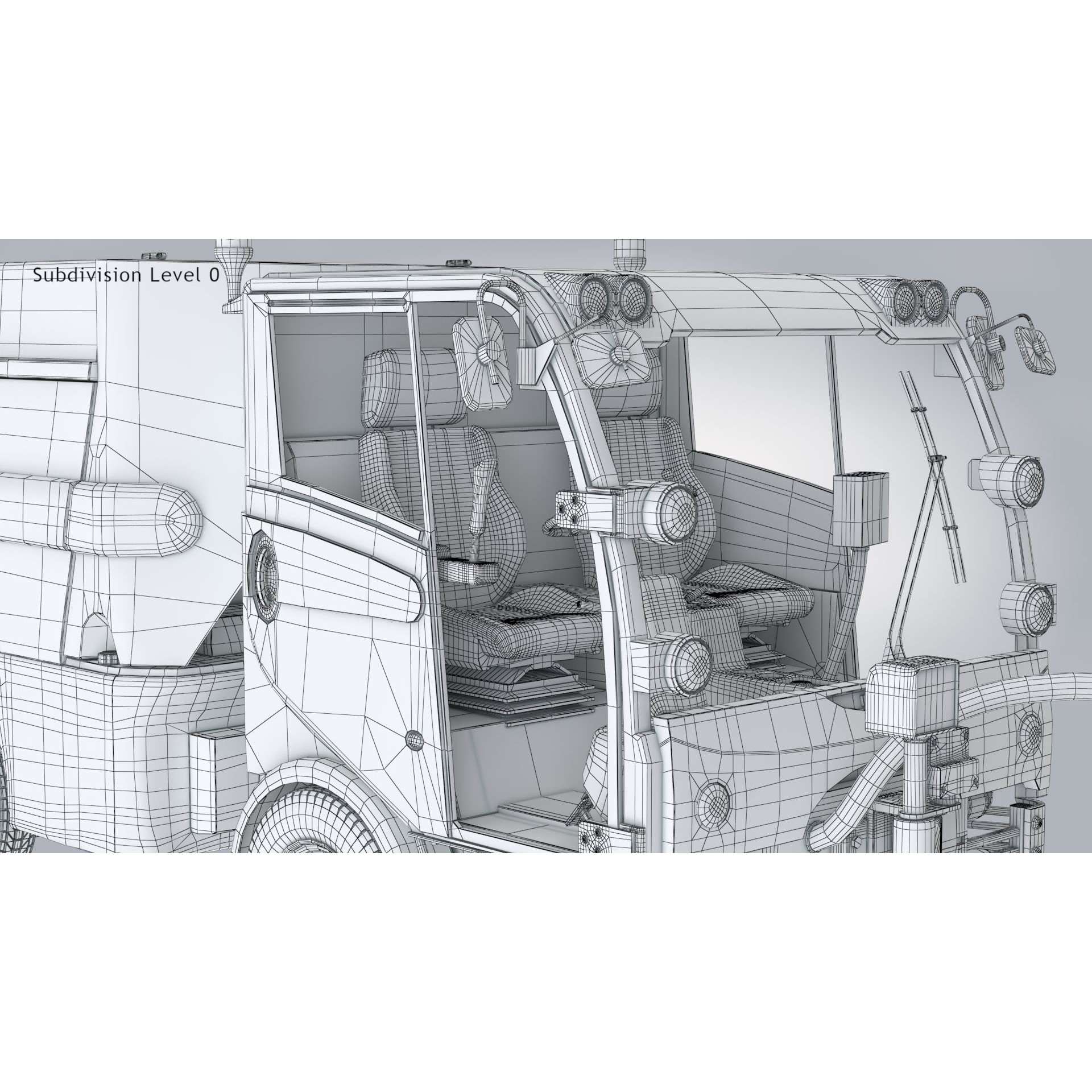 CityCat Sweeper - Low-Poly Game-Ready 3D Model - View 31