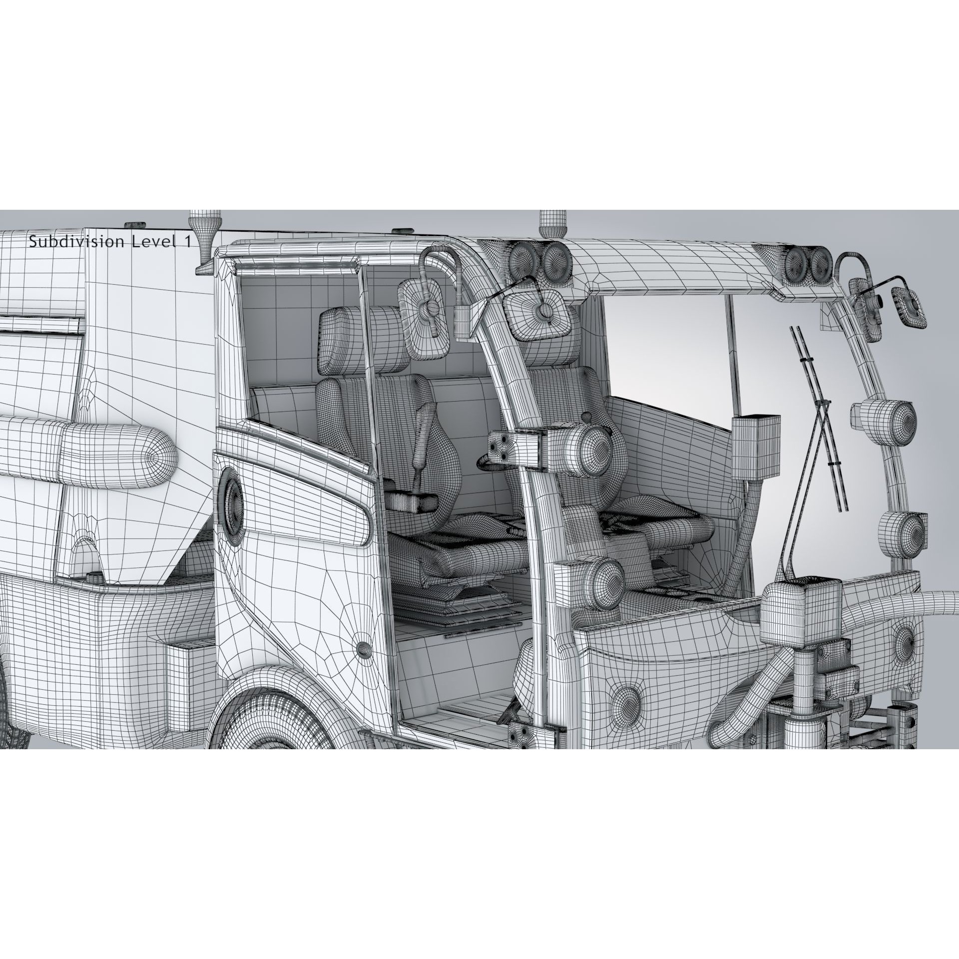 CityCat Sweeper - Low-Poly Game-Ready 3D Model - View 32