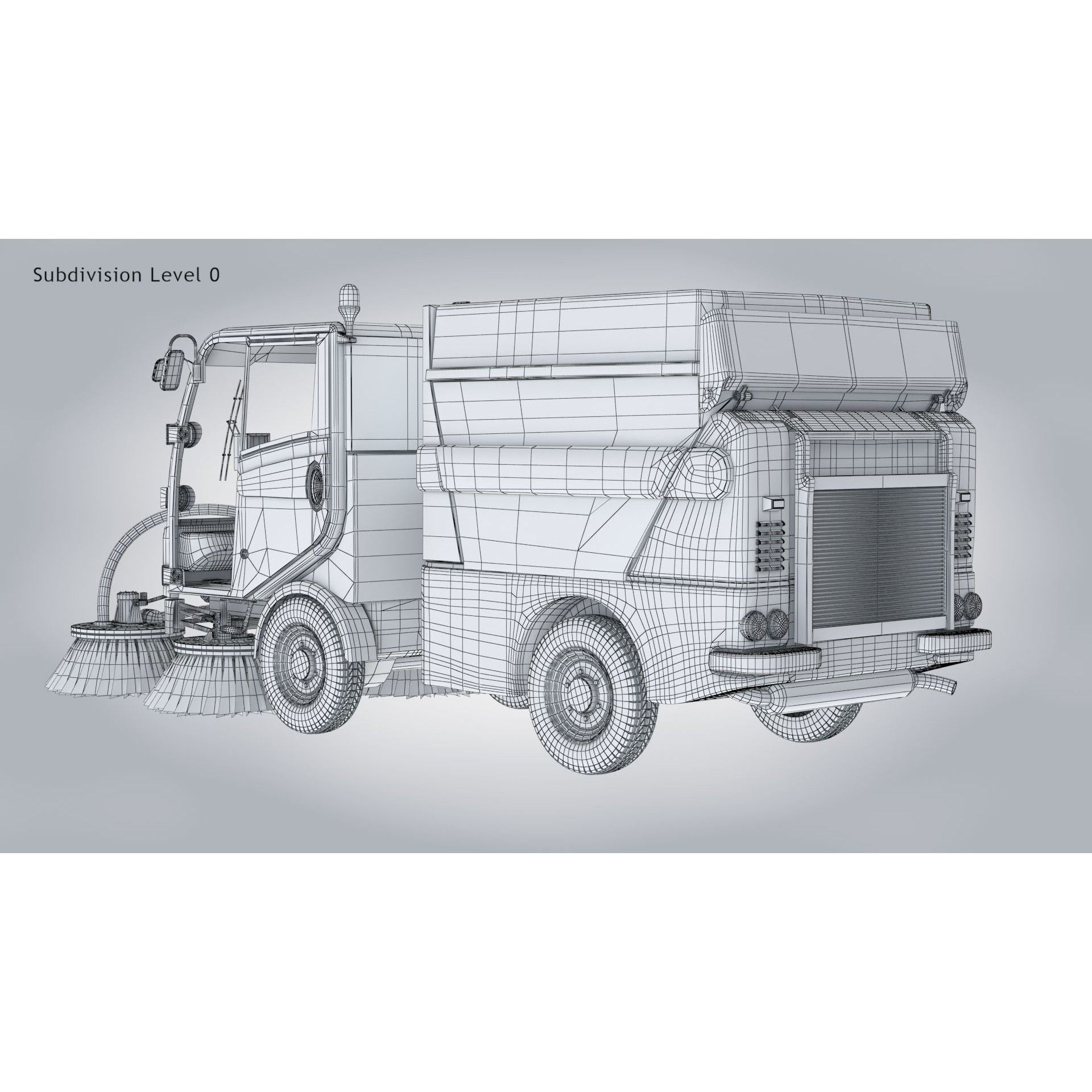 CityCat Sweeper - Low-Poly Game-Ready 3D Model - View 33