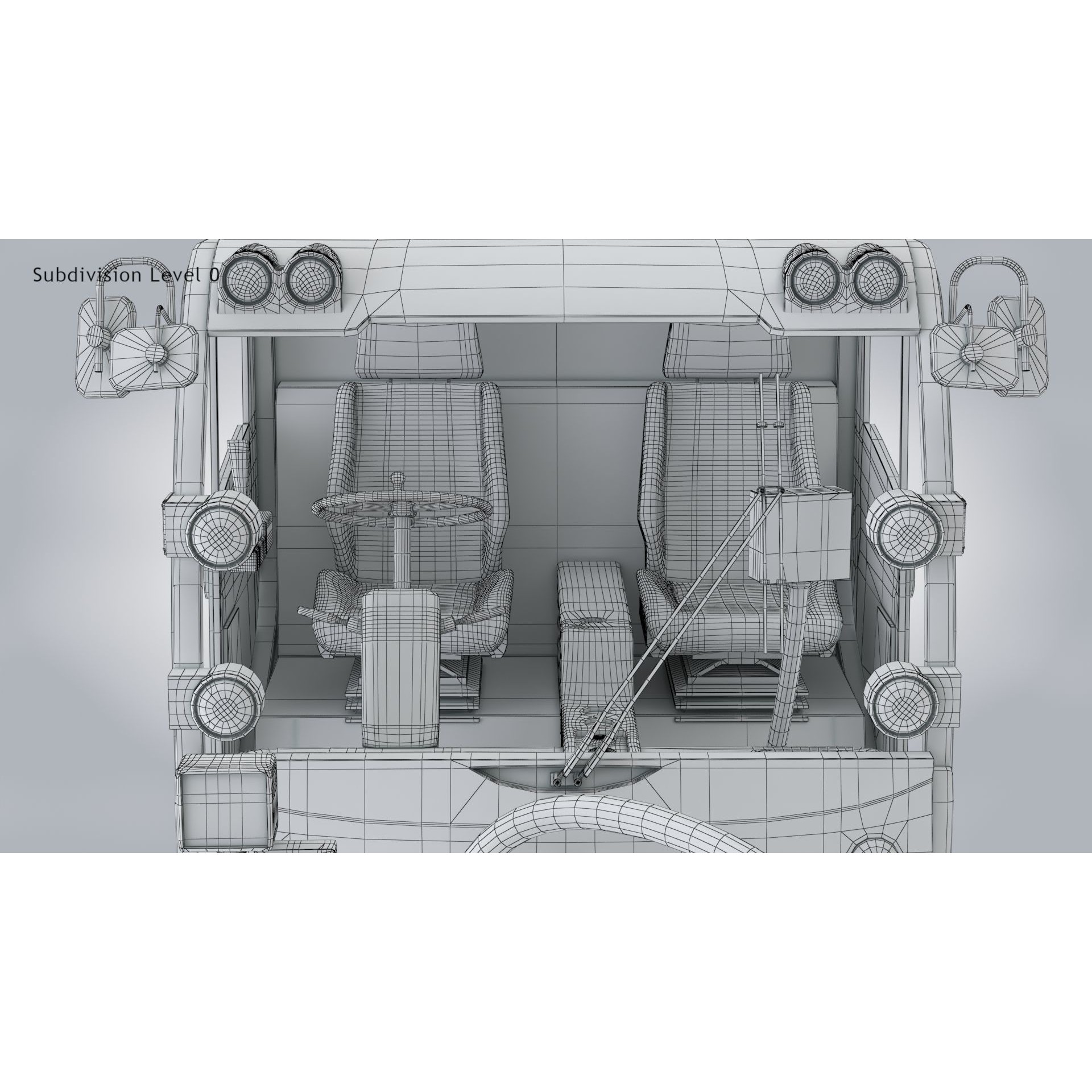 CityCat Sweeper - Low-Poly Game-Ready 3D Model - View 35