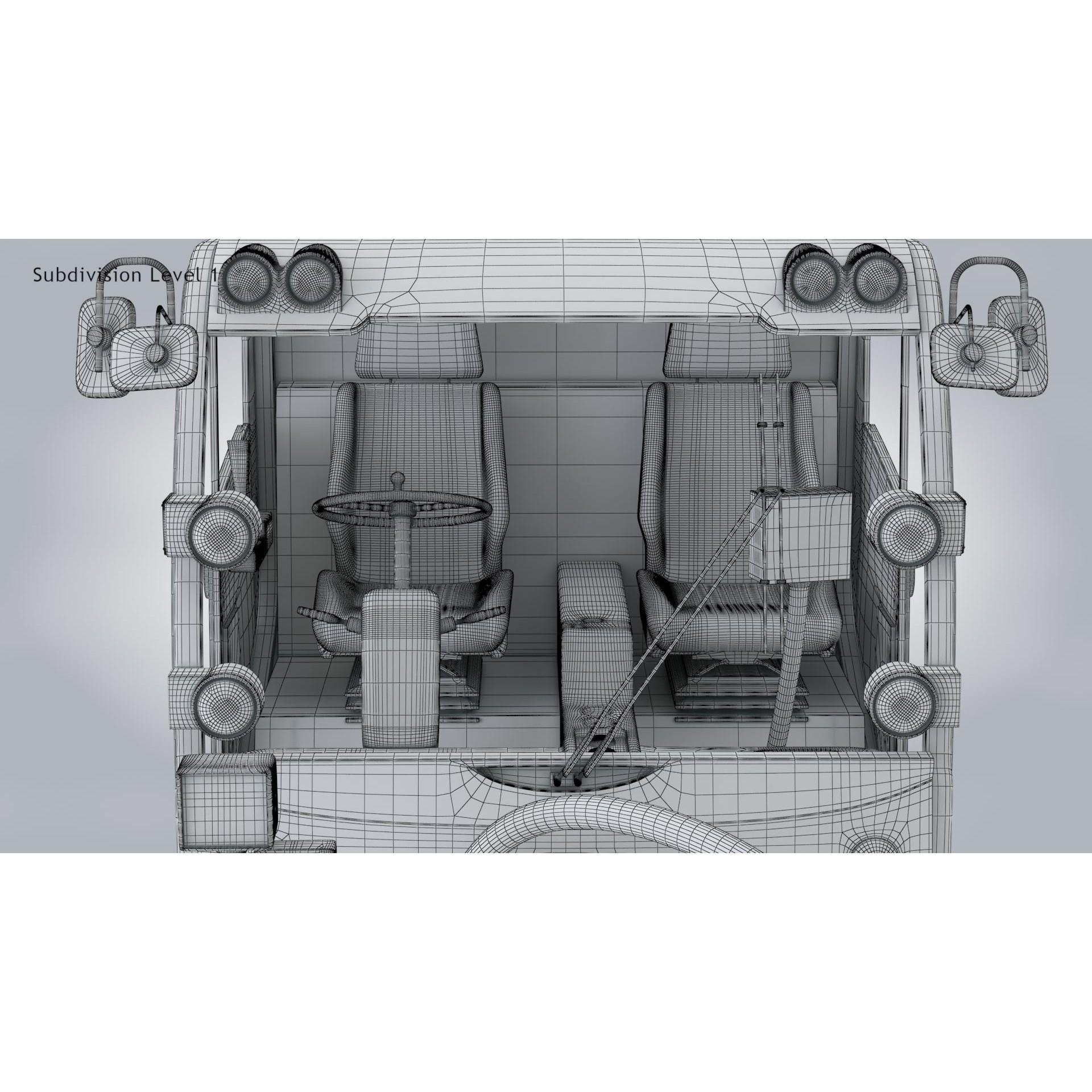 CityCat Sweeper - Low-Poly Game-Ready 3D Model - View 36