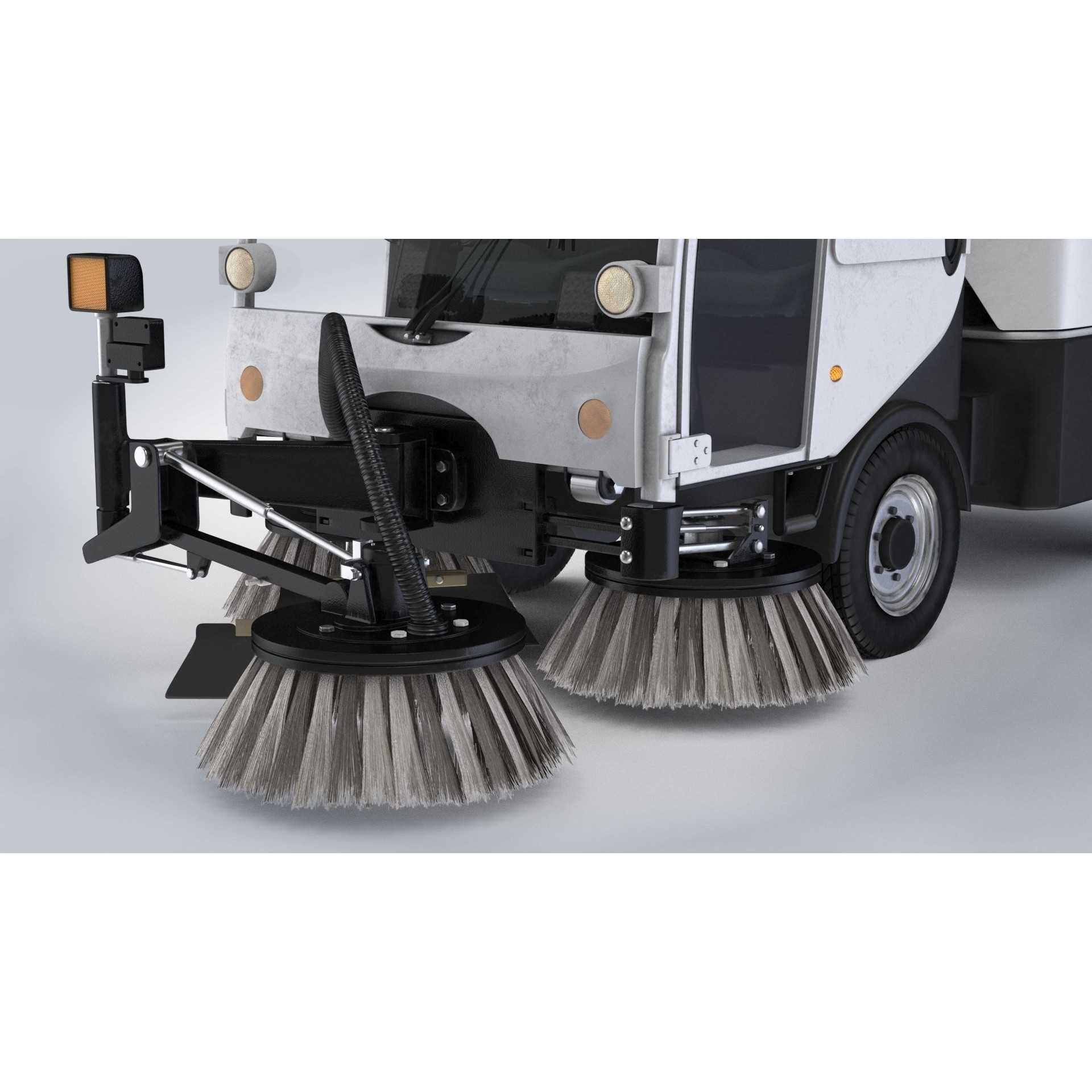 CityCat Sweeper - Low-Poly Game-Ready 3D Model - View 6