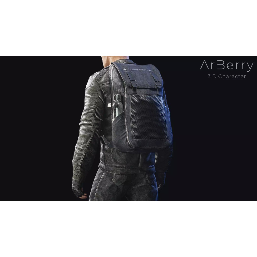 Free Fighter Character 3D Model – Game-Ready PBR Asset, FBX, OBJ - View 10