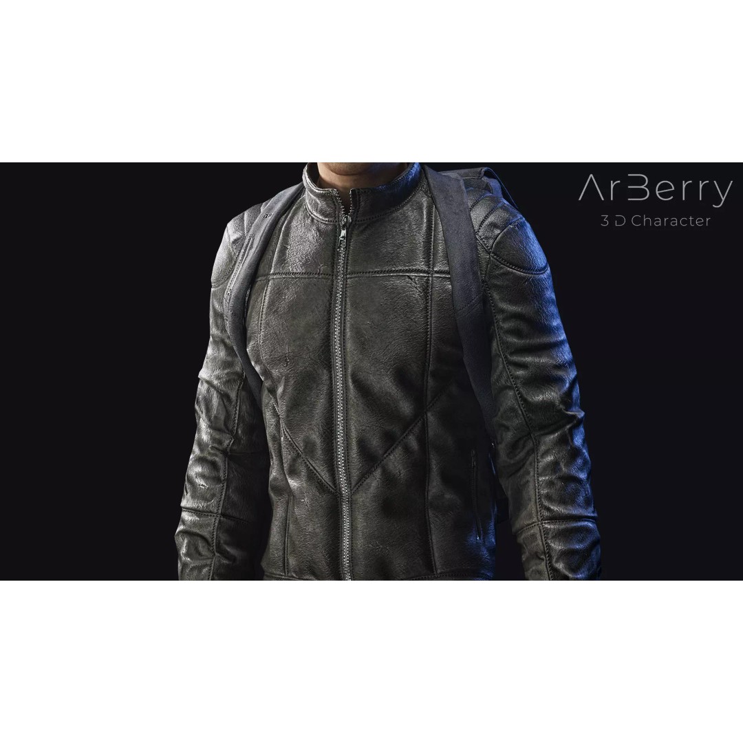 Free Fighter Character 3D Model – Game-Ready PBR Asset, FBX, OBJ - View 6