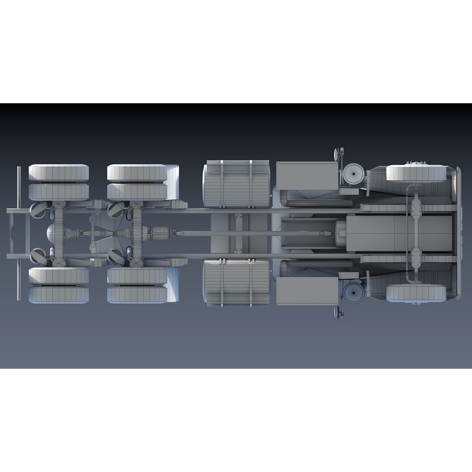 Kenworth W900 Daycab - Low-Poly Game-Ready 3D Model - View 39