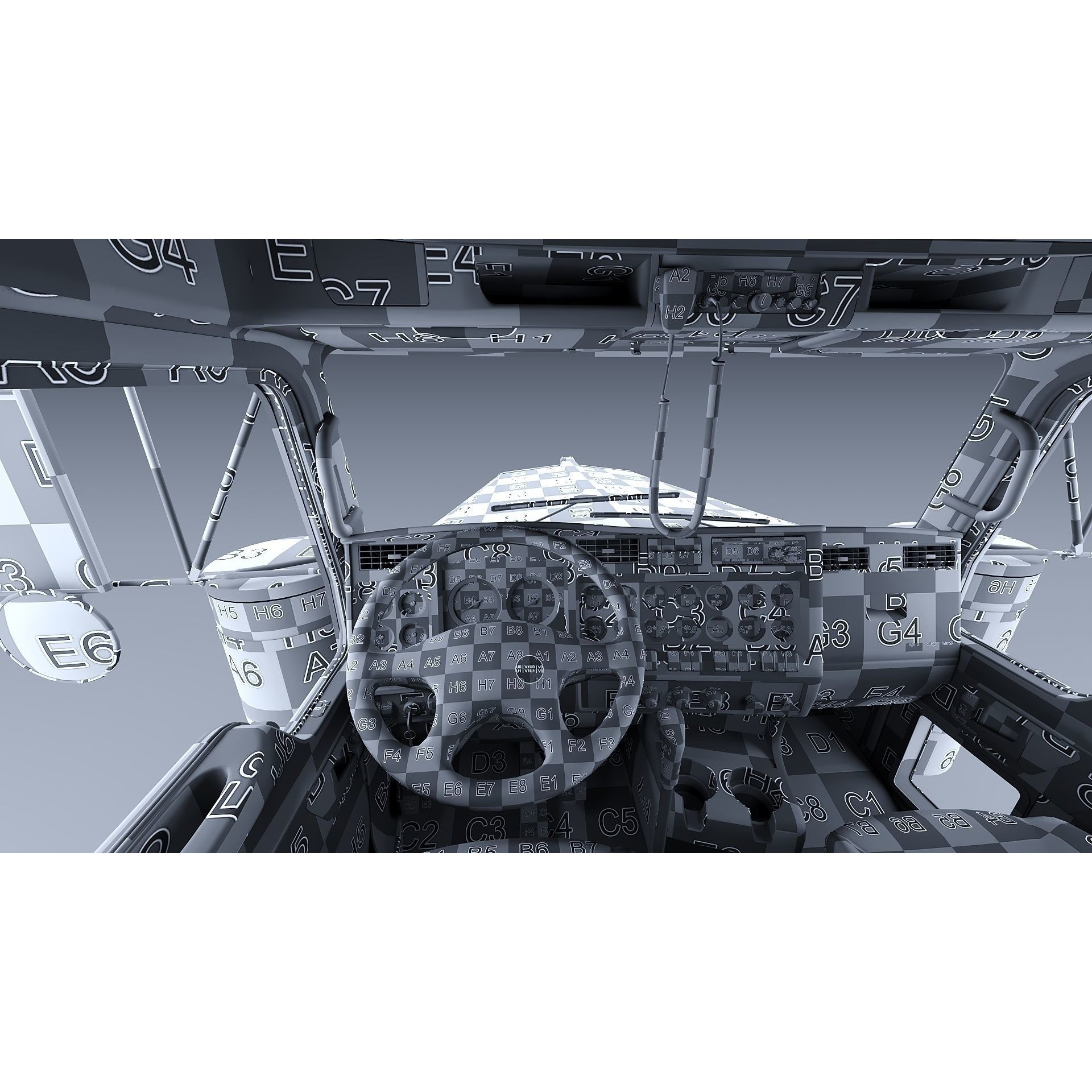 Kenworth W900 Daycab - Low-Poly Game-Ready 3D Model - View 42