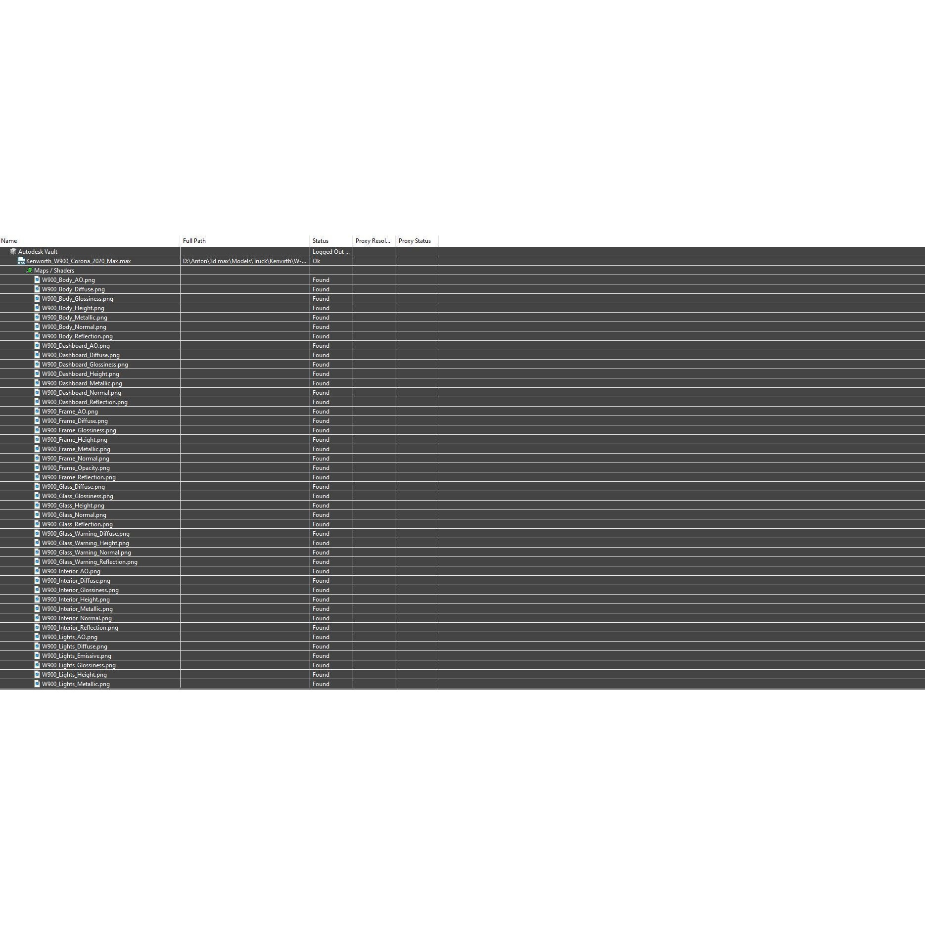 Kenworth W900 Daycab - Low-Poly Game-Ready 3D Model - View 50