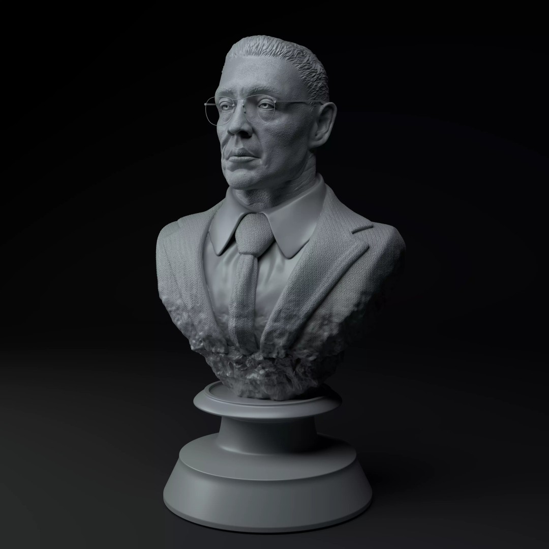 Gustavo Fring 3D Model – Premium Bust for 3D Printing, STL - View 2