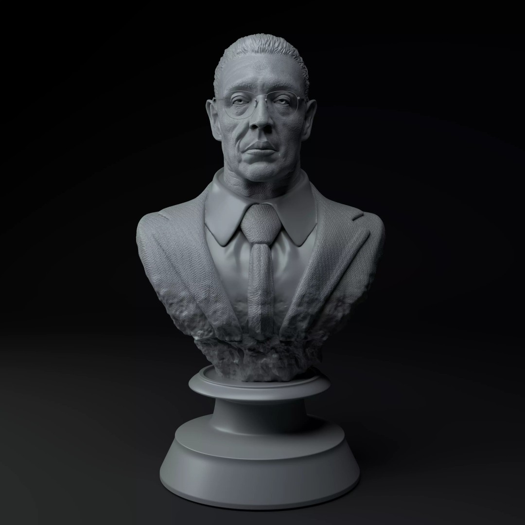 Gustavo Fring 3D Model – Premium Bust for 3D Printing, STL - View 3