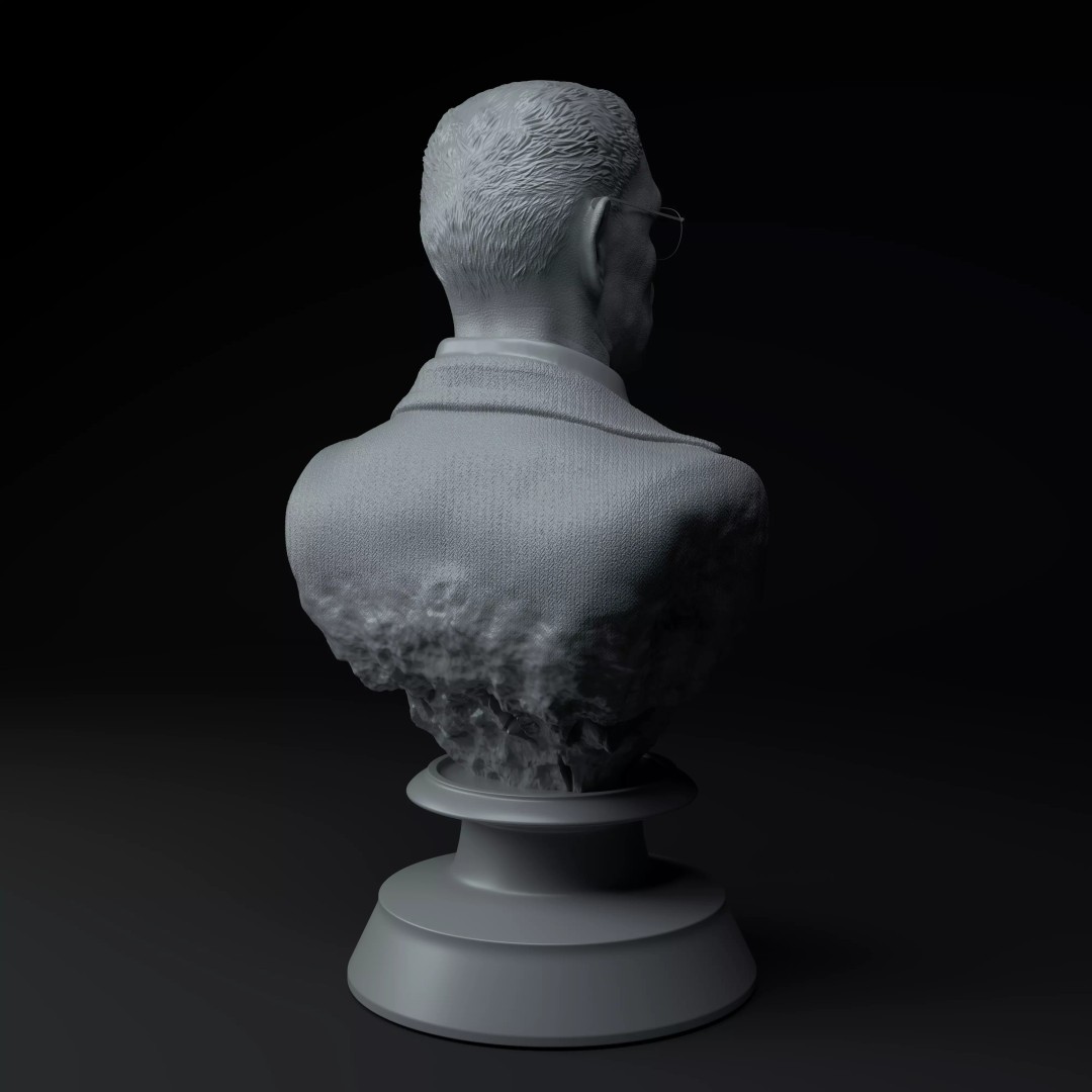 Gustavo Fring 3D Model – Premium Bust for 3D Printing, STL - View 8