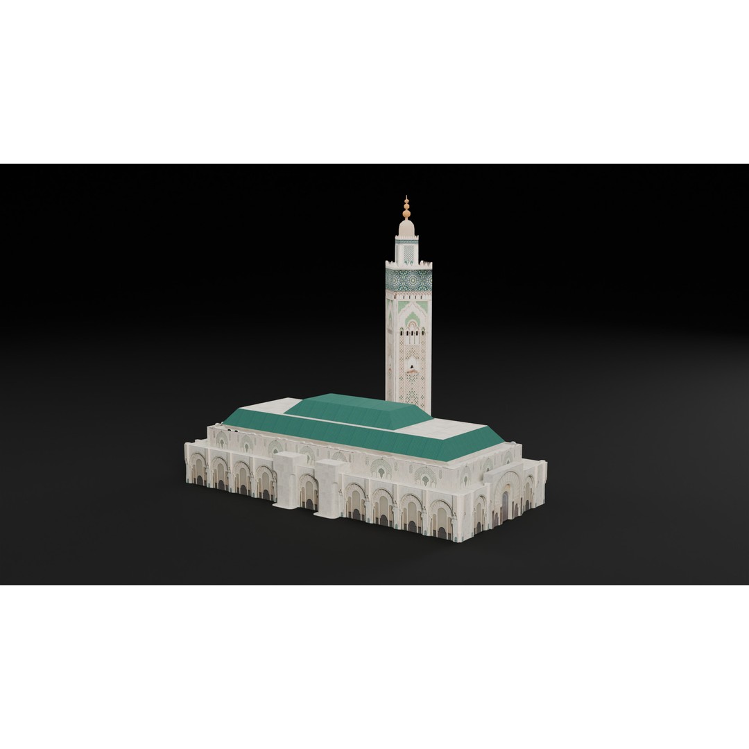 Landmark Architecture Pack 3D Model – Low Poly Game Assets, FBX/OBJ - View 10