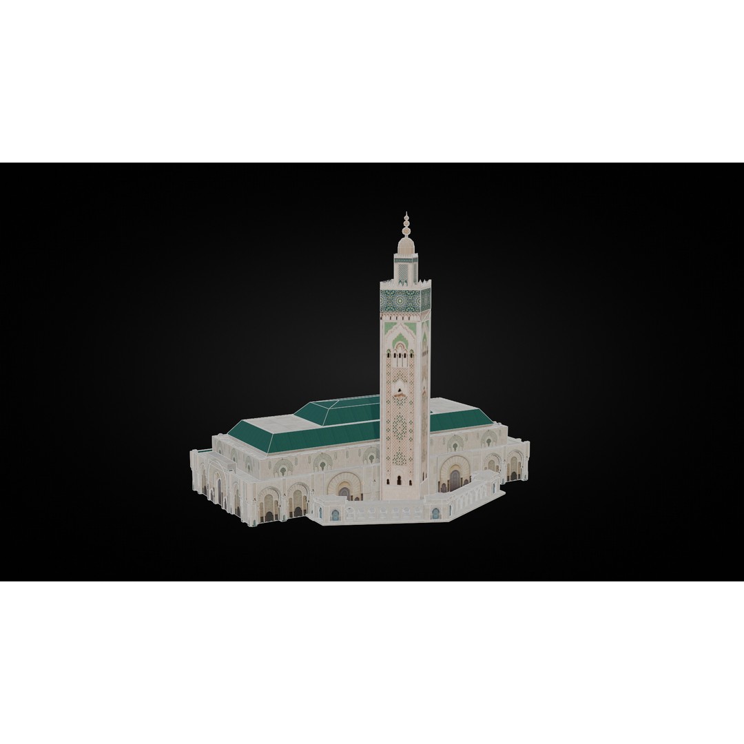 Landmark Architecture Pack 3D Model – Low Poly Game Assets, FBX/OBJ - View 12