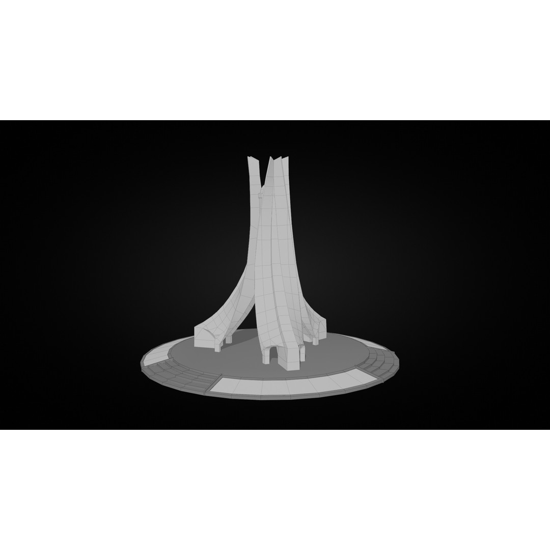 Landmark Architecture Pack 3D Model – Low Poly Game Assets, FBX/OBJ - View 19