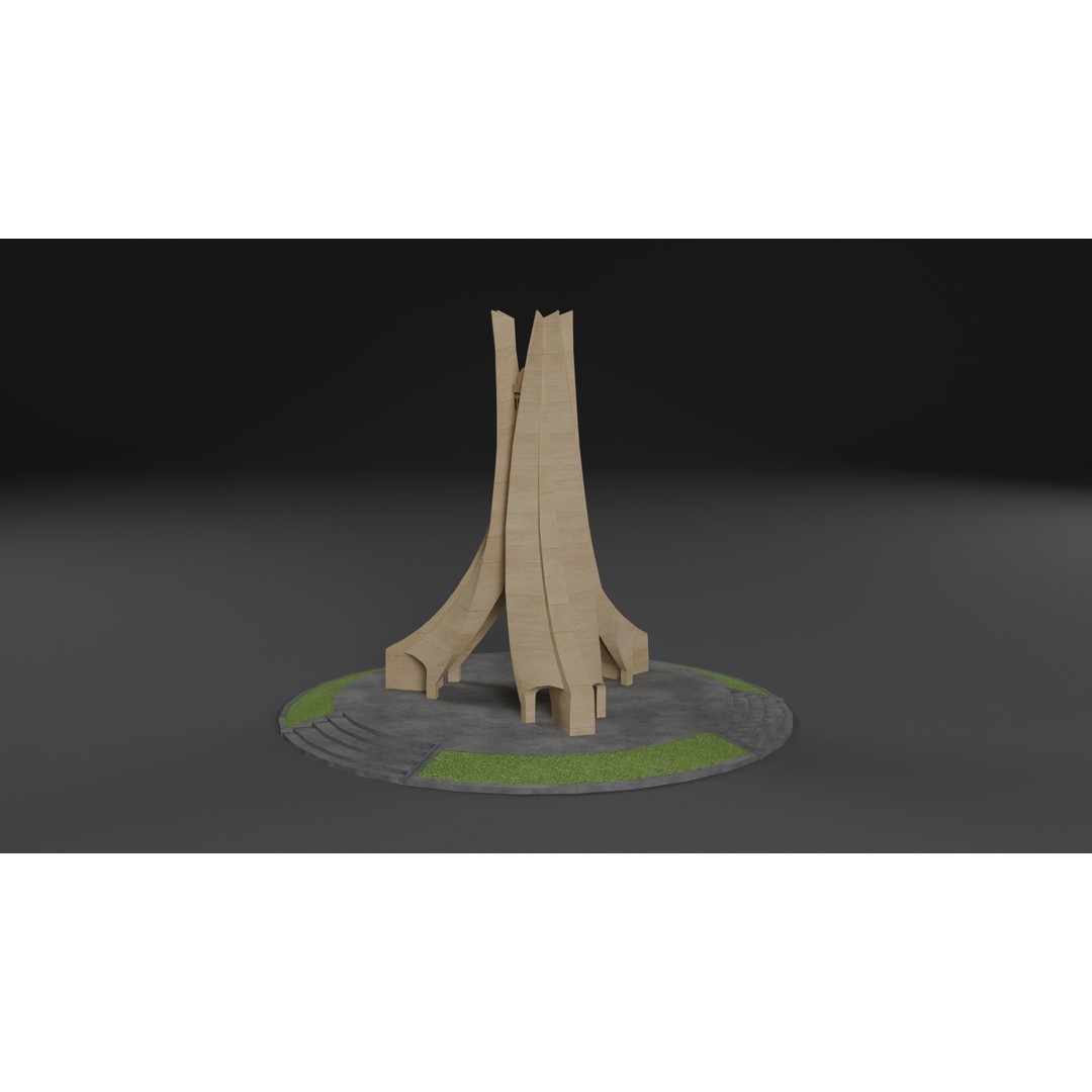 Landmark Architecture Pack 3D Model – Low Poly Game Assets, FBX/OBJ - View 20