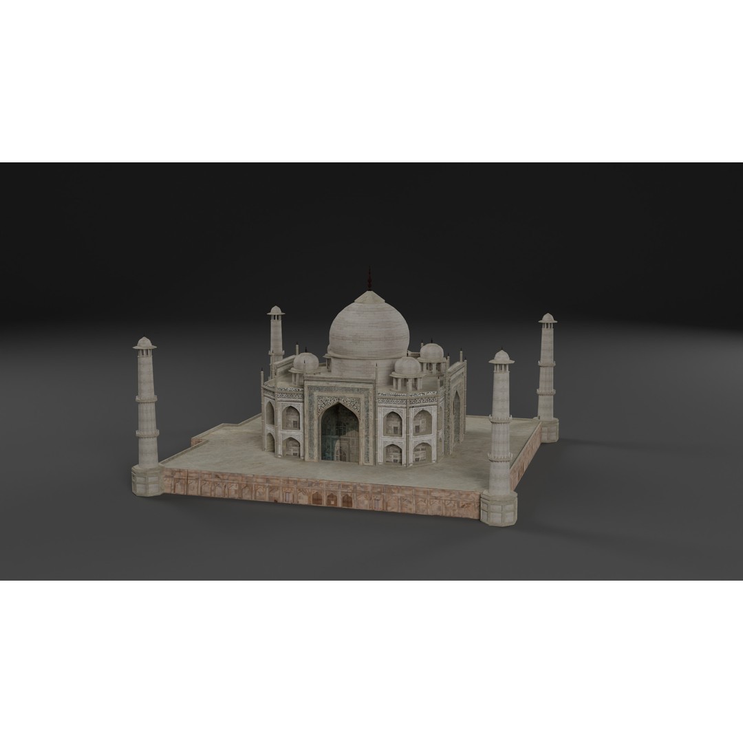 Landmark Architecture Pack 3D Model – Low Poly Game Assets, FBX/OBJ - View 25
