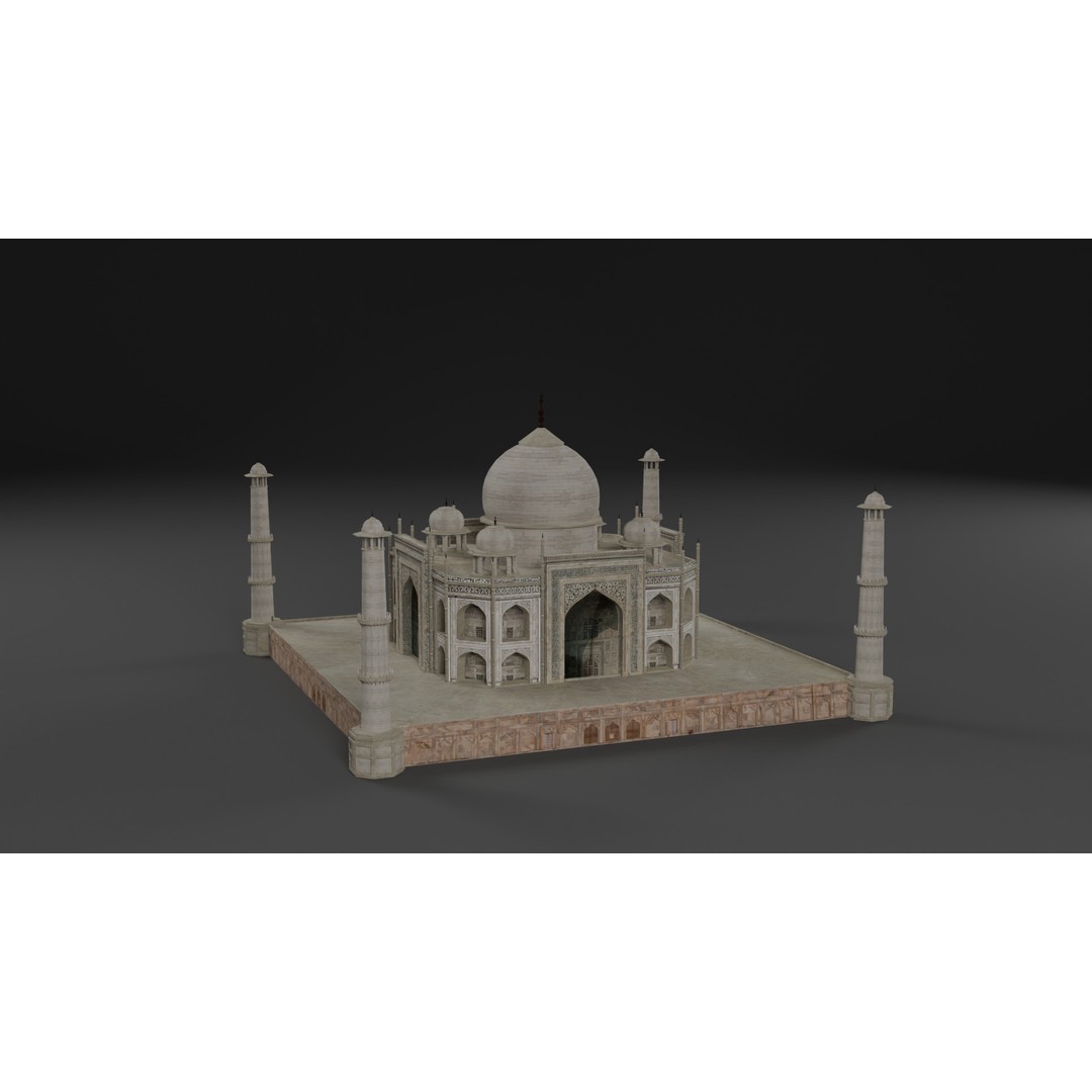 Landmark Architecture Pack 3D Model – Low Poly Game Assets, FBX/OBJ - View 26