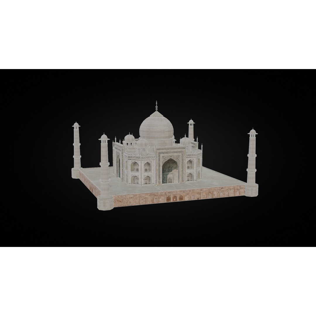 Landmark Architecture Pack 3D Model – Low Poly Game Assets, FBX/OBJ - View 28