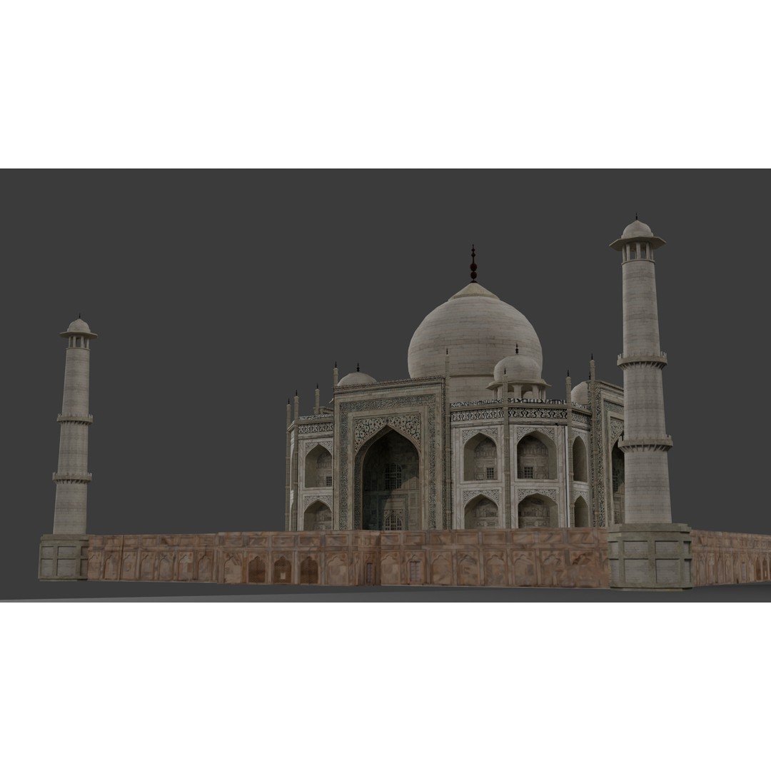 Landmark Architecture Pack 3D Model – Low Poly Game Assets, FBX/OBJ - View 29