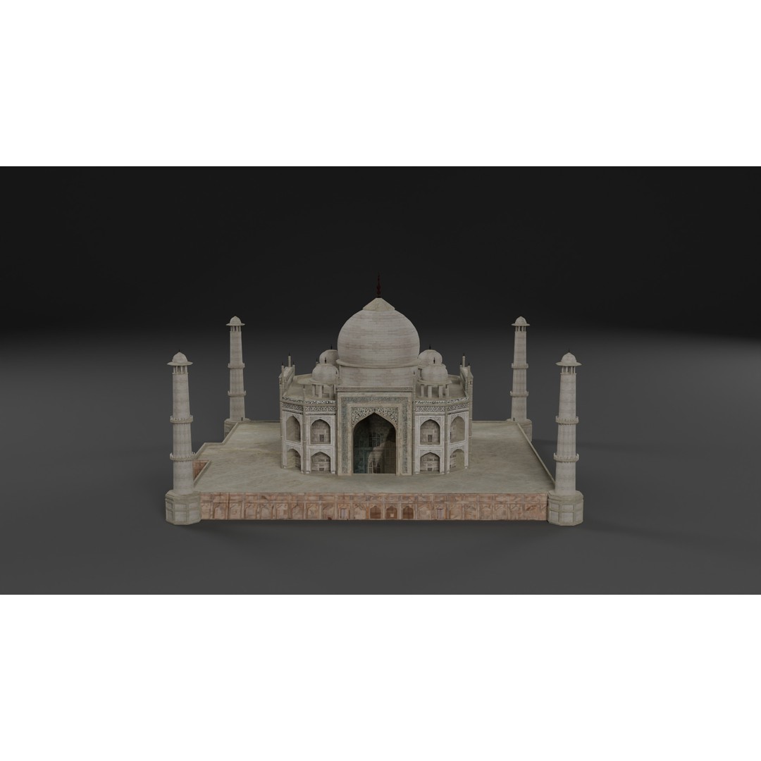 Landmark Architecture Pack 3D Model – Low Poly Game Assets, FBX/OBJ - View 32