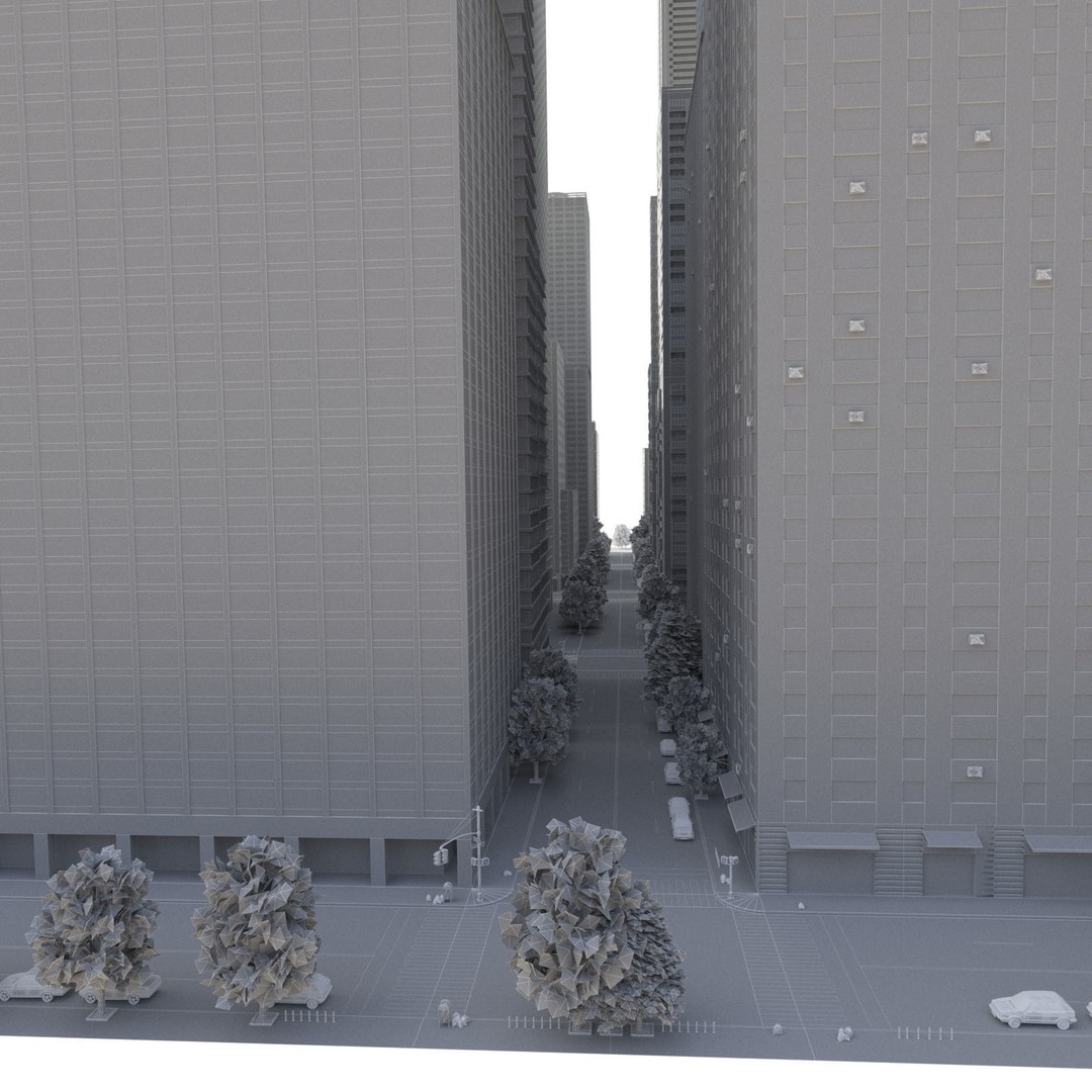 Realistic City S7 3D Model – Low Poly Urban Environment, FBX