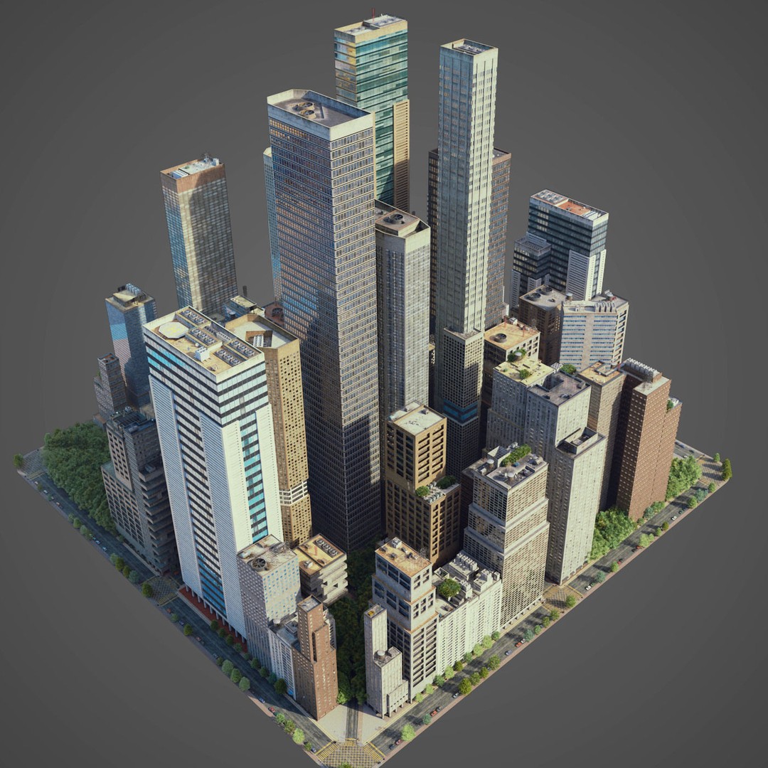 Realistic City S7 3D Model – Low Poly Urban Environment, FBX - View 20