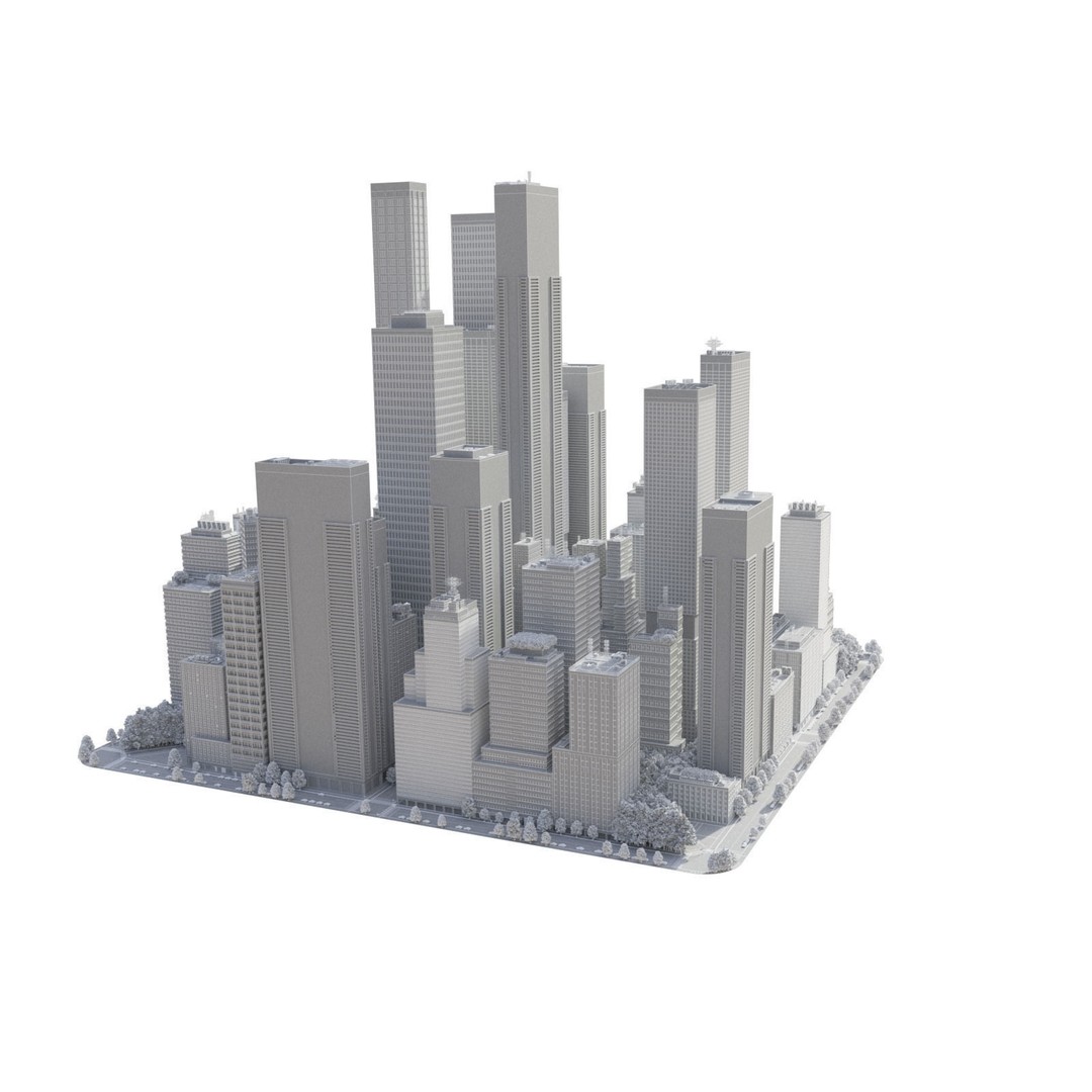 Realistic City S7 3D Model – Low Poly Urban Environment, FBX - View 22