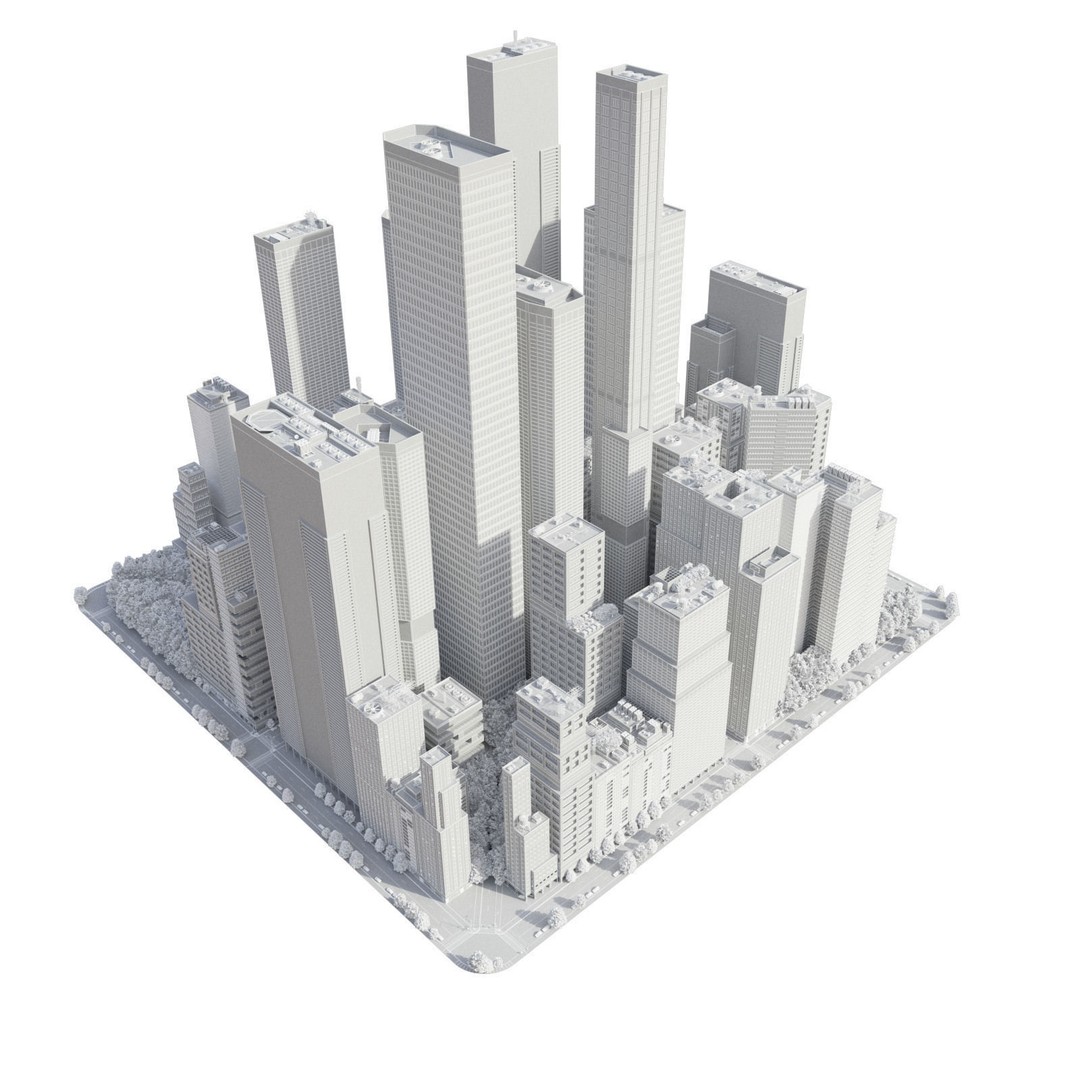 Realistic City S7 3D Model – Low Poly Urban Environment, FBX - View 23