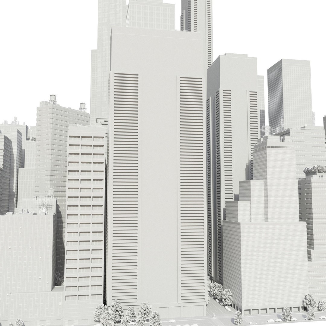 Realistic City S7 3D Model – Low Poly Urban Environment, FBX - View 26