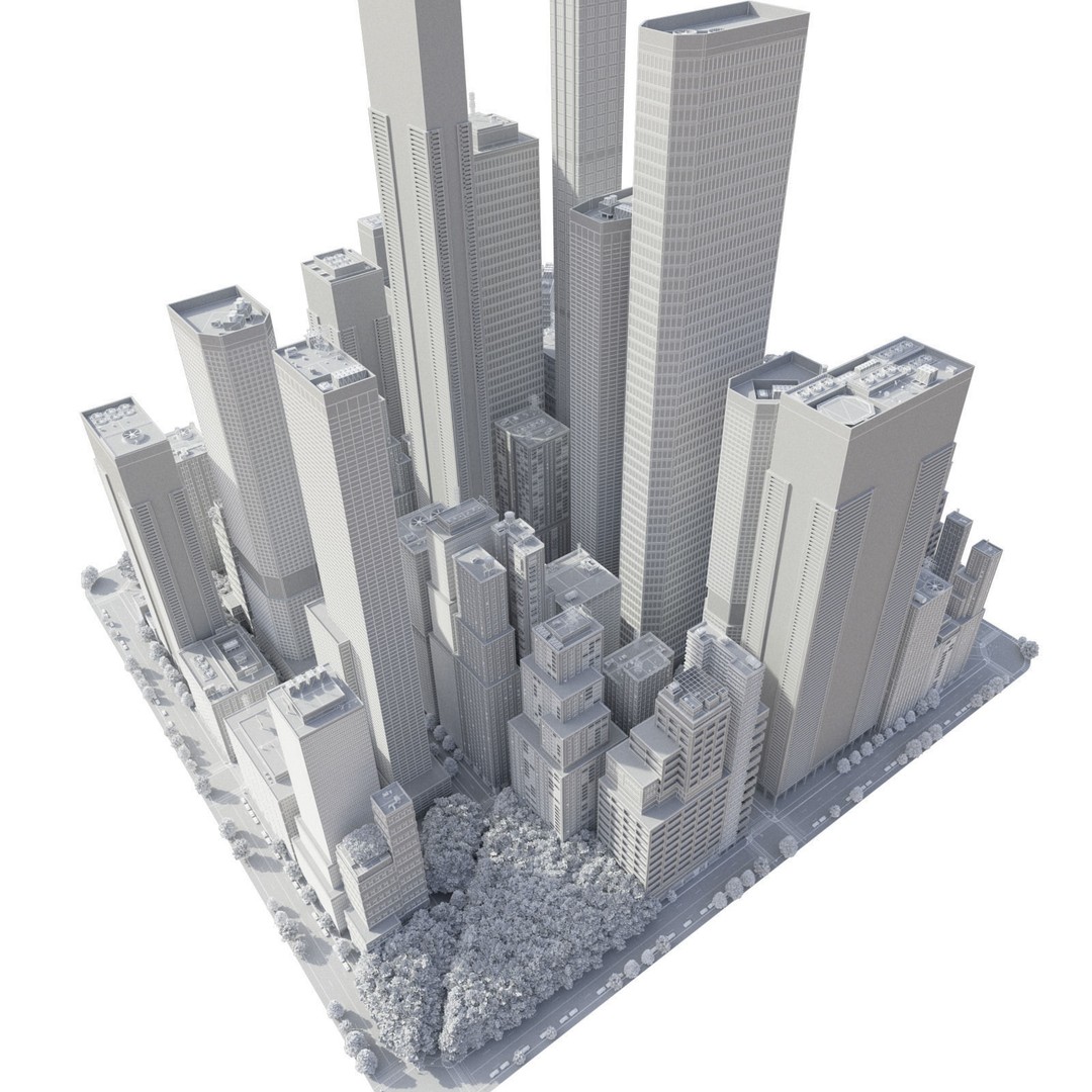 Realistic City S7 3D Model – Low Poly Urban Environment, FBX - View 28