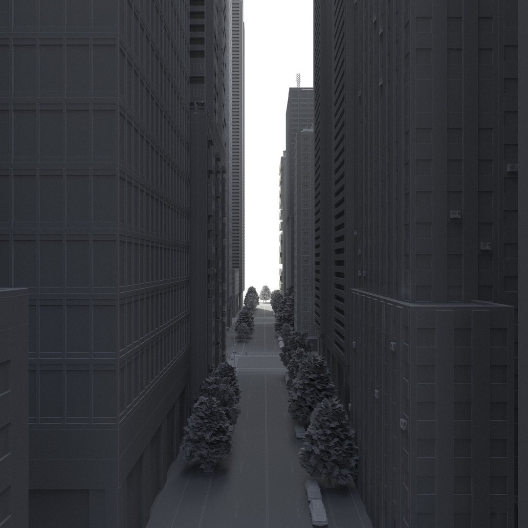 Realistic City S7 3D Model – Low Poly Urban Environment, FBX - View 30