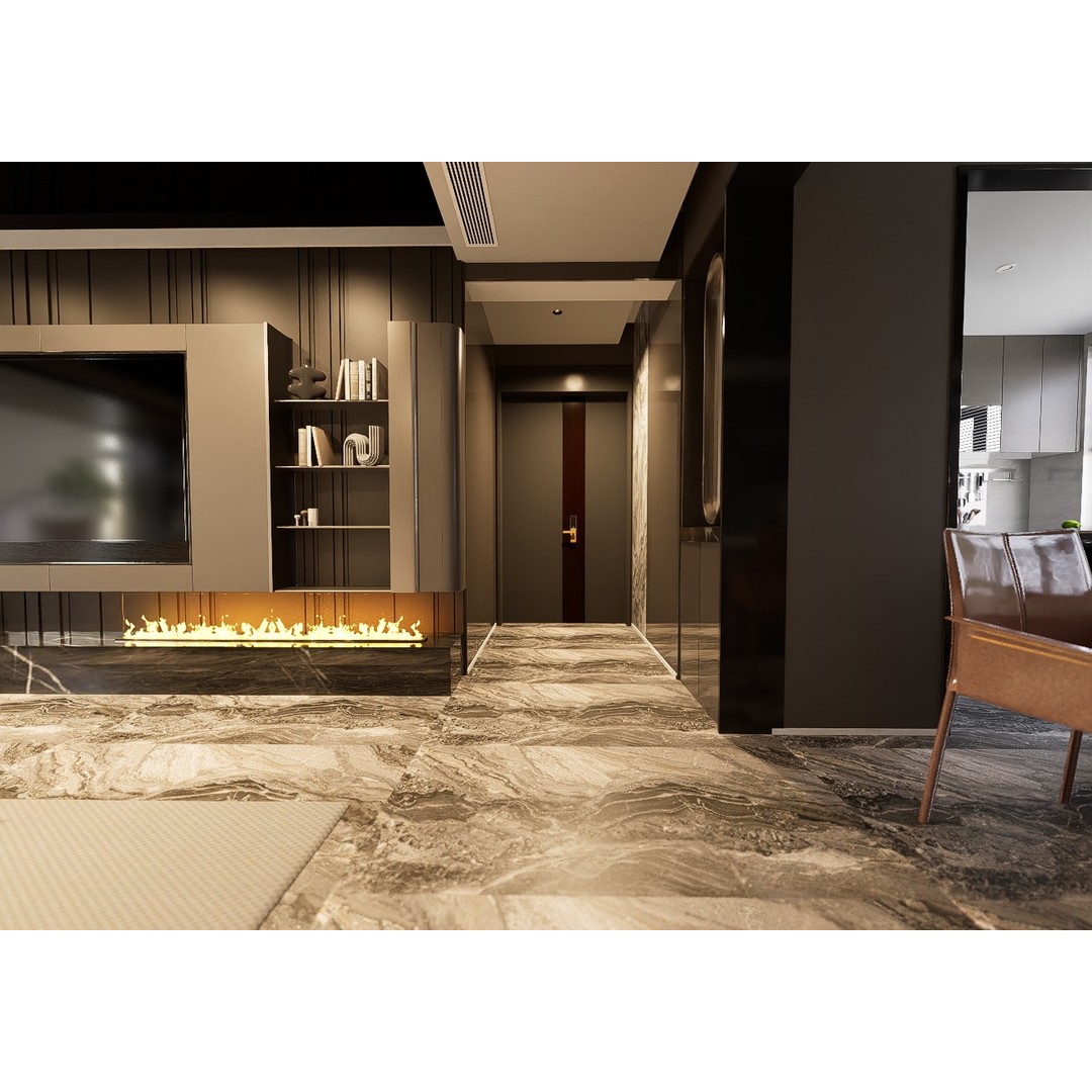 Living Room 3D Model – Modern Interior Scene with Textures, FBX, OBJ - View 9
