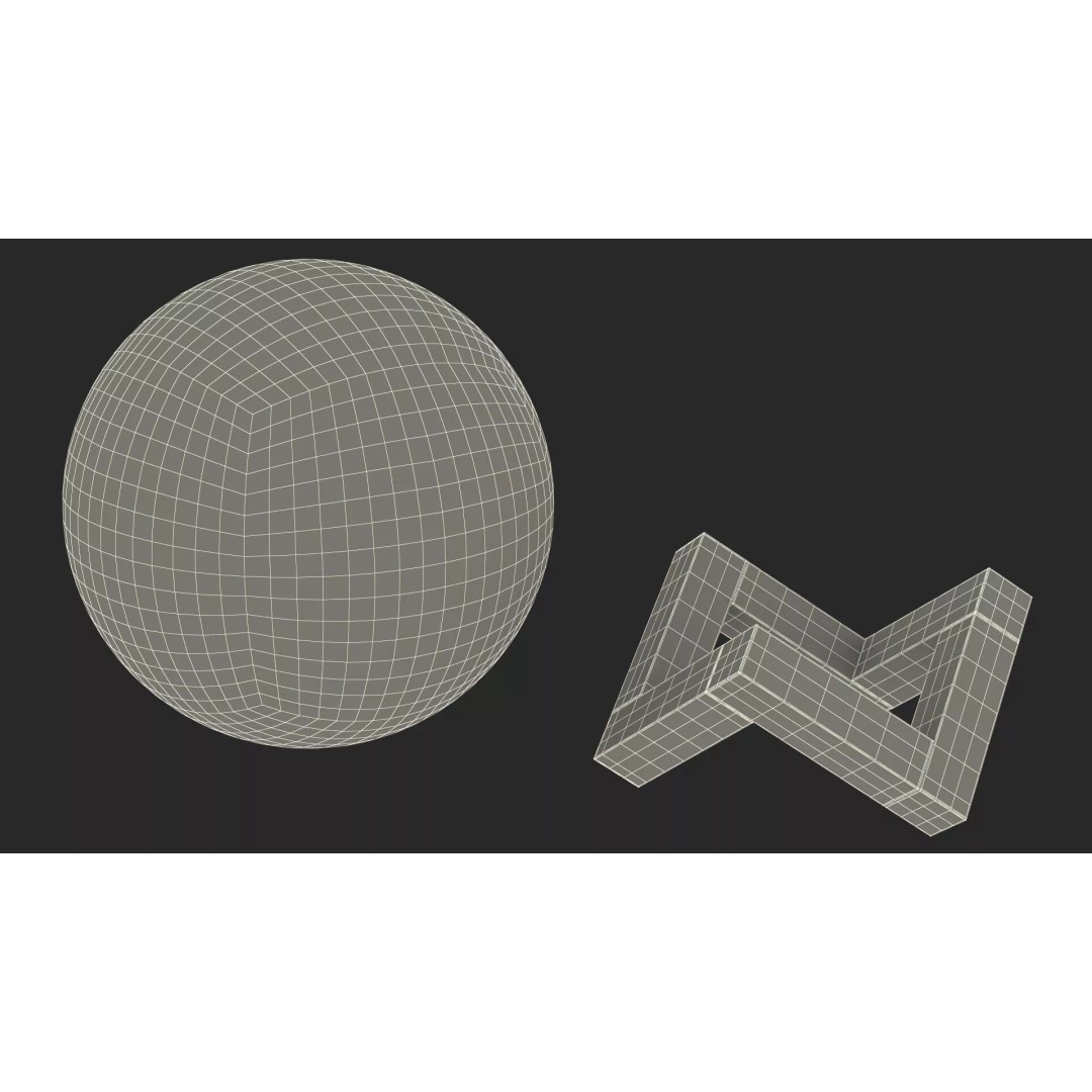 Lunar Globe Lamp 3D Model – Elegant Sphere on Wooden Stand, PBR - View 25