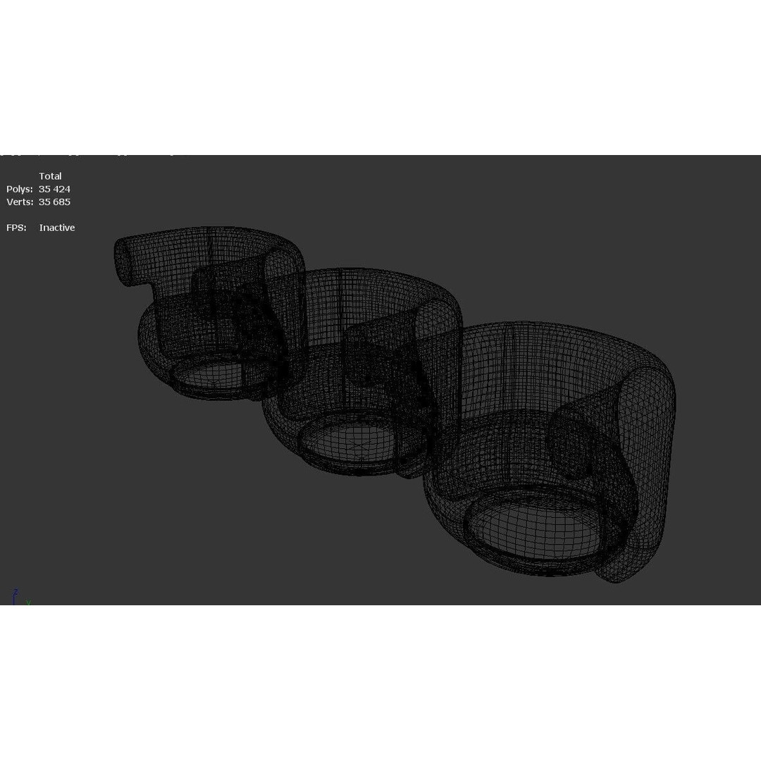 Burra Lounge Chair 3D Model – Modern Armchair, PBR Textures, FBX - View 7