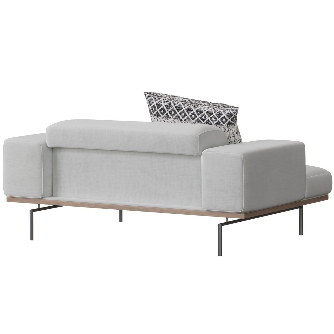 Living Divani SUMO Armchair 3D Model – Modern Furniture Asset, FBX, OBJ - View 10