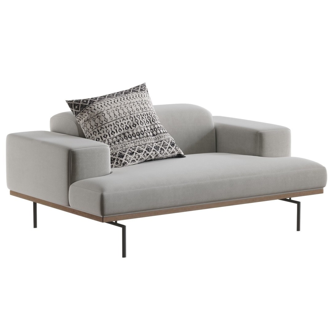 Living Divani SUMO Armchair 3D Model – Modern Furniture Asset, FBX, OBJ - View 5