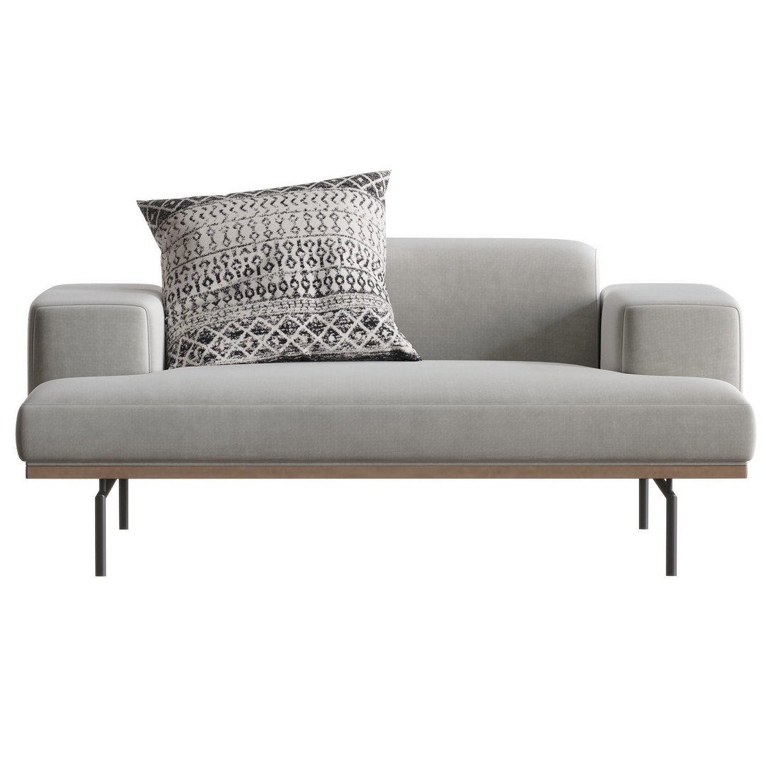Living Divani SUMO Armchair 3D Model – Modern Furniture Asset, FBX, OBJ - View 6