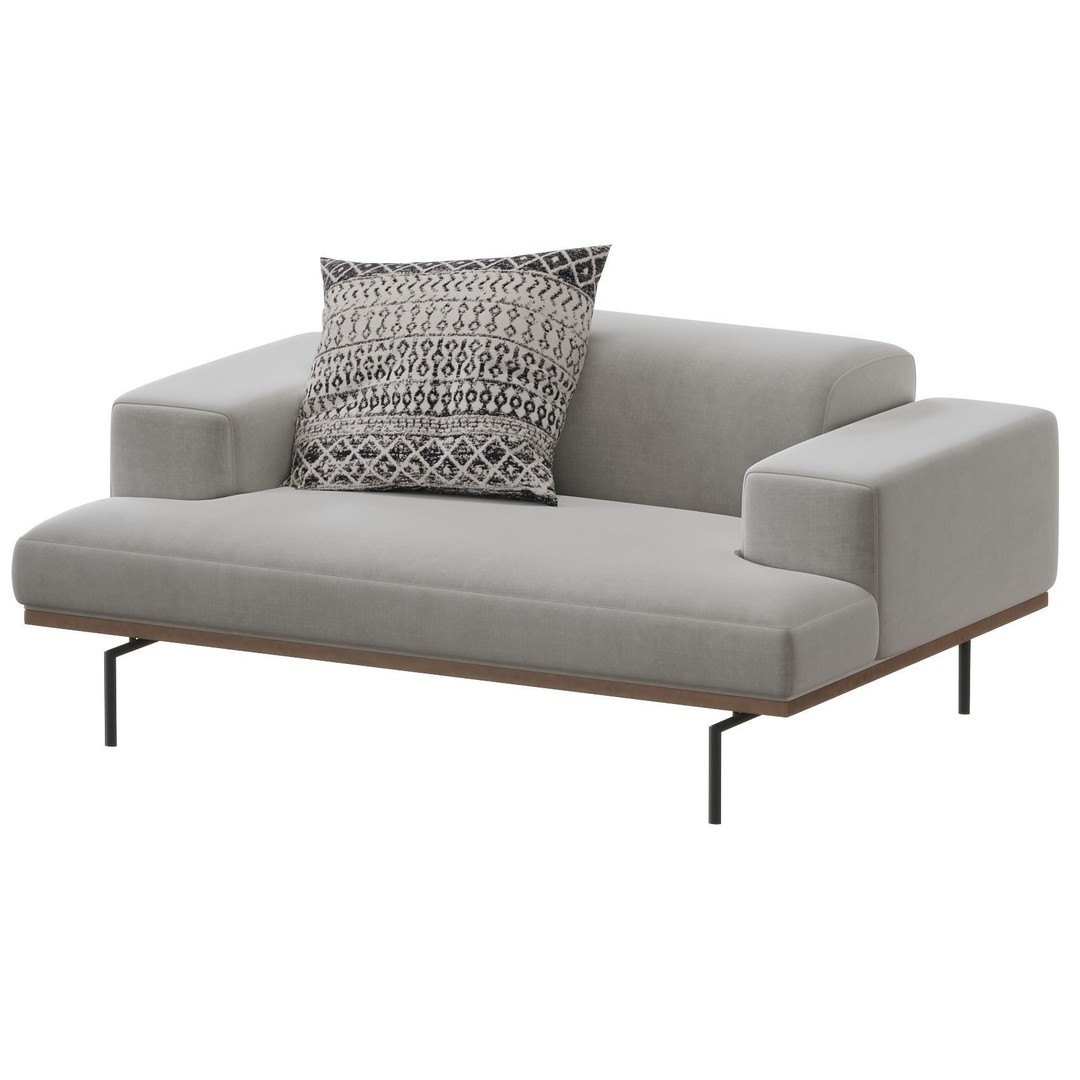 Living Divani SUMO Armchair 3D Model – Modern Furniture Asset, FBX, OBJ - View 7