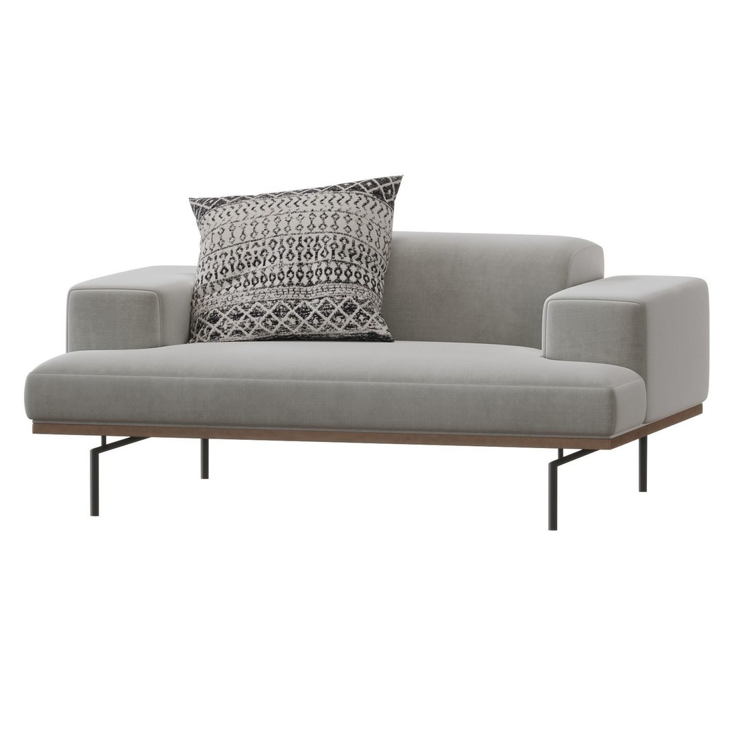 Living Divani SUMO Armchair 3D Model – Modern Furniture Asset, FBX, OBJ - View 8
