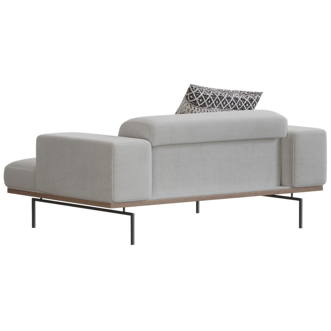 Living Divani SUMO Armchair 3D Model – Modern Furniture Asset, FBX, OBJ - View 9