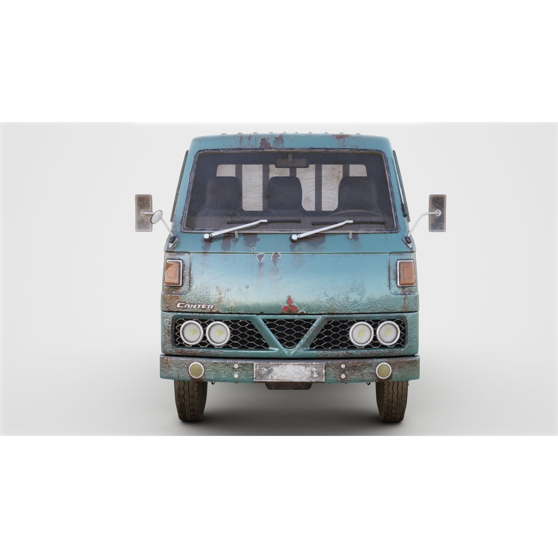 Mitsubishi Fuso Canter mk3 - PBR Game-Ready 3D Model - View 10