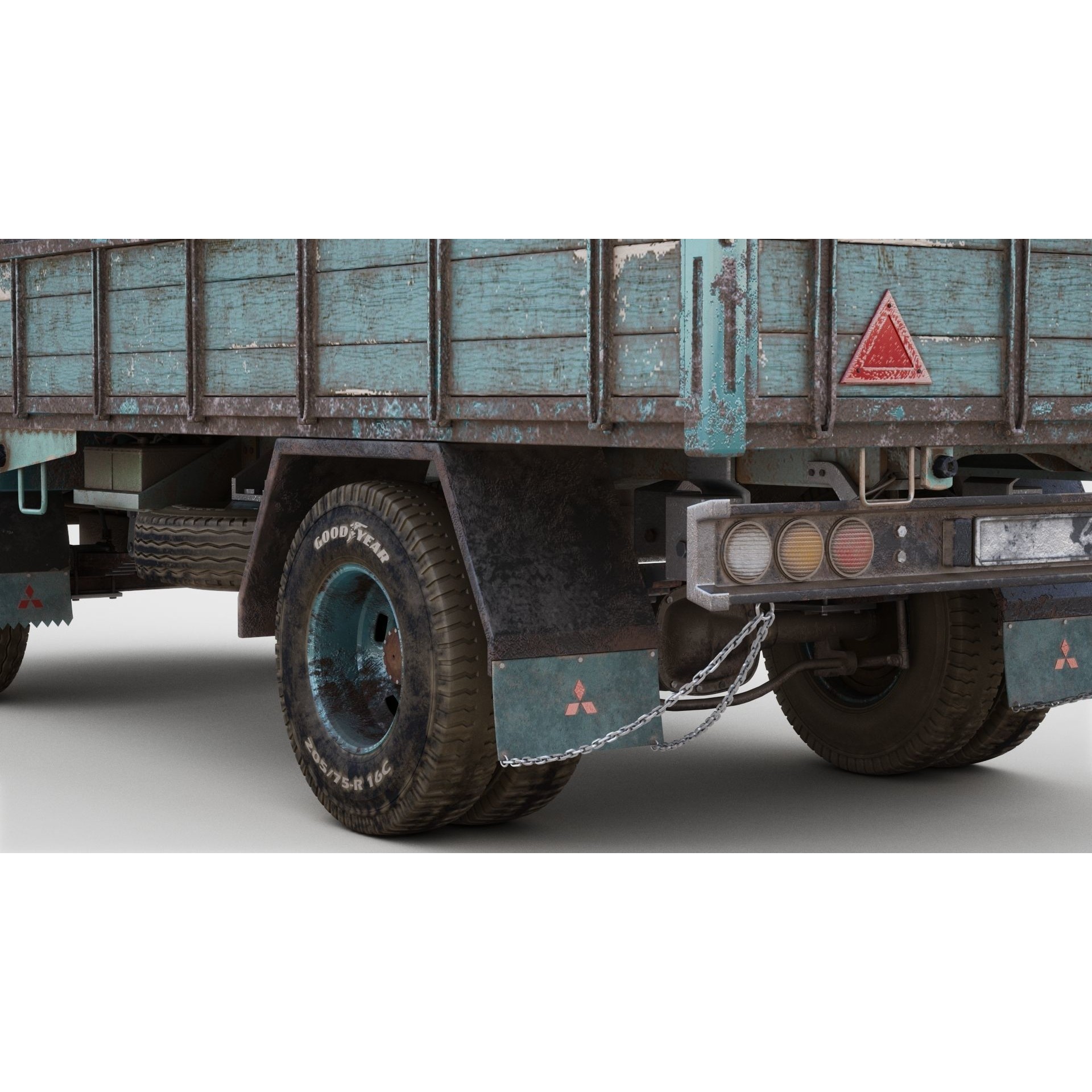 Mitsubishi Fuso Canter mk3 - PBR Game-Ready 3D Model - View 12
