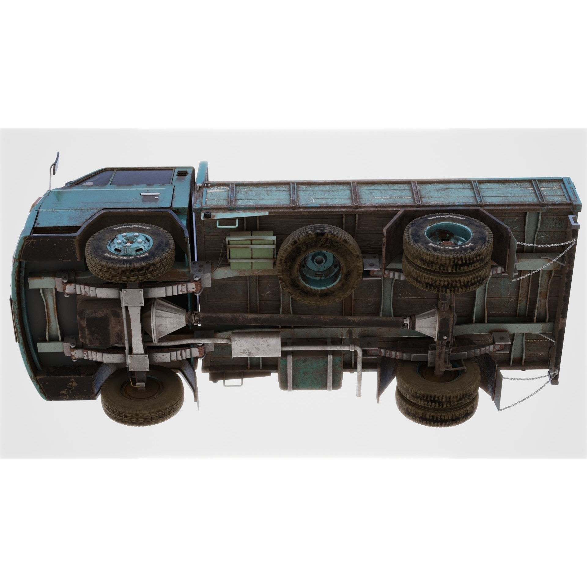 Mitsubishi Fuso Canter mk3 - PBR Game-Ready 3D Model - View 13