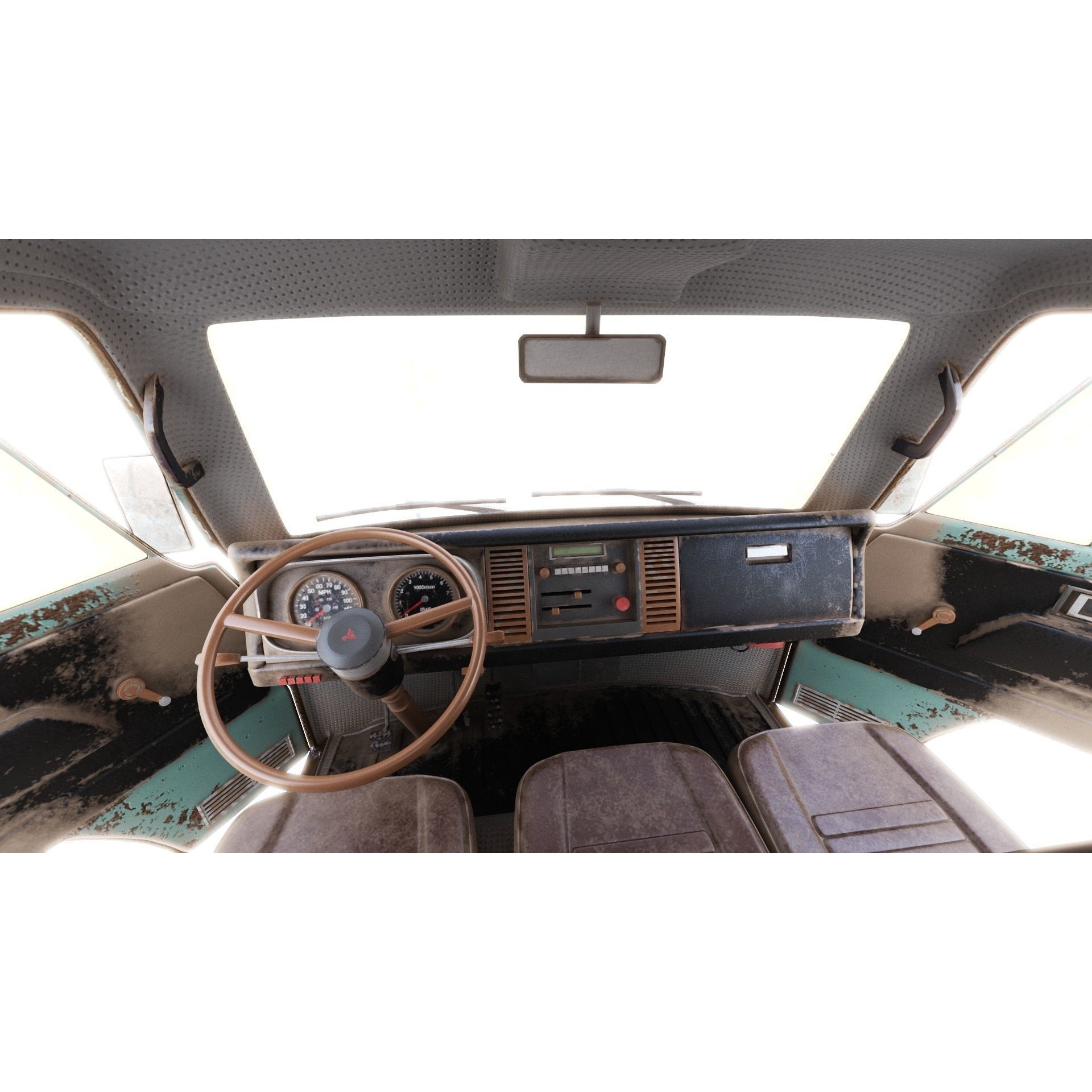 Mitsubishi Fuso Canter mk3 - PBR Game-Ready 3D Model - View 15