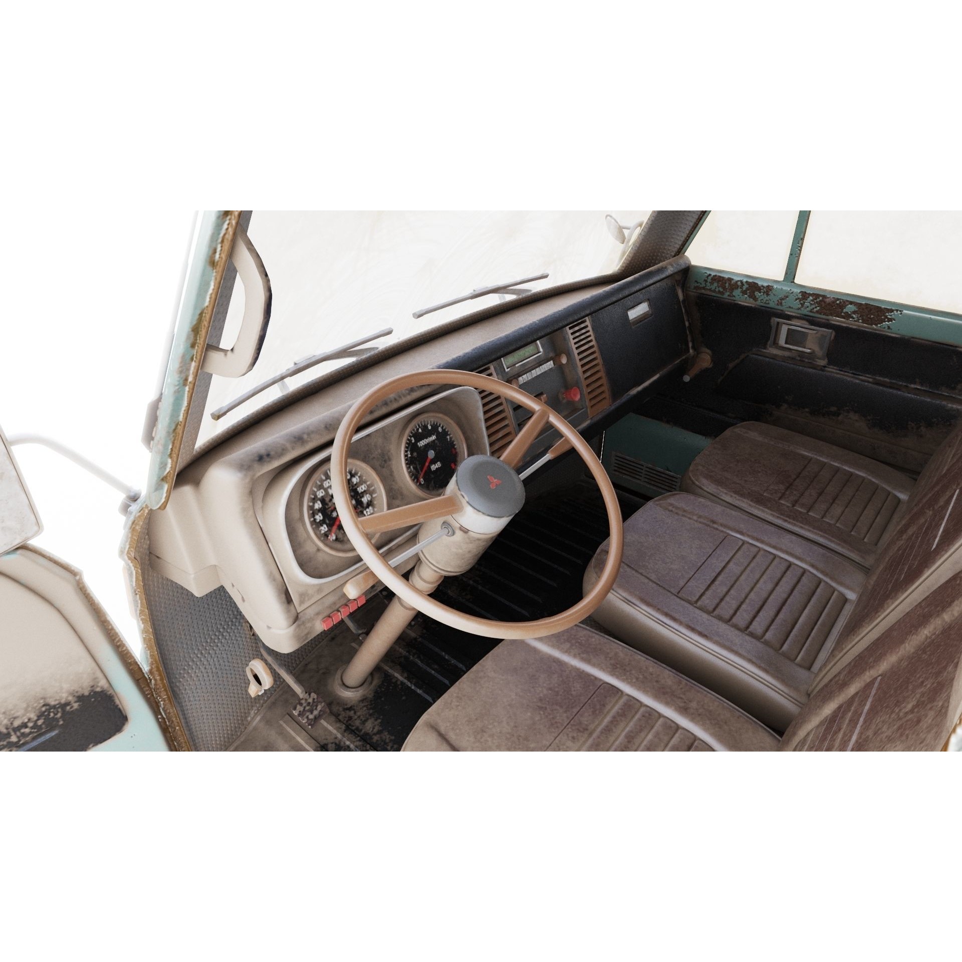 Mitsubishi Fuso Canter mk3 - PBR Game-Ready 3D Model - View 16