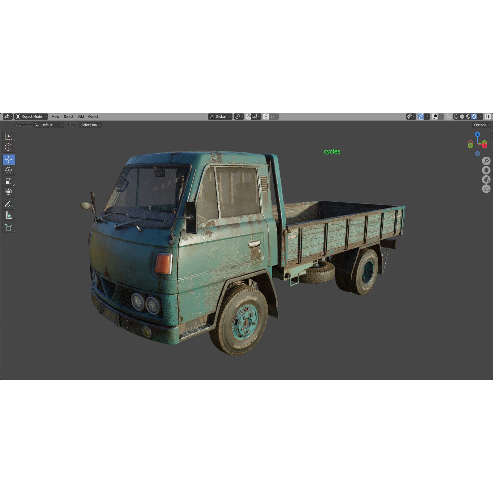Mitsubishi Fuso Canter mk3 - PBR Game-Ready 3D Model - View 17