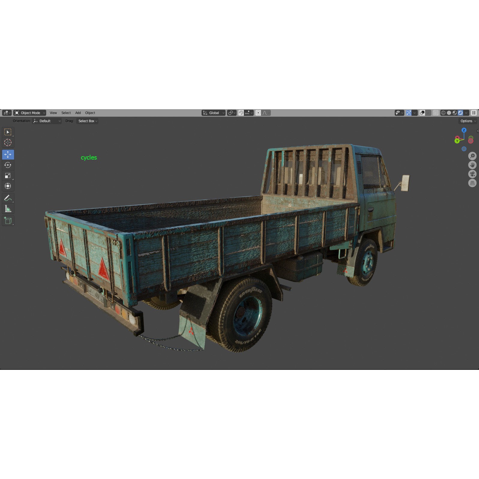 Mitsubishi Fuso Canter mk3 - PBR Game-Ready 3D Model - View 19