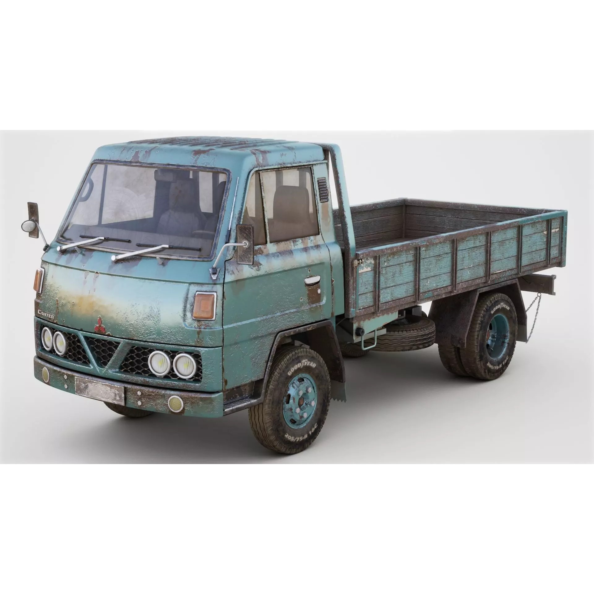 Mitsubishi Fuso Canter mk3 - PBR Game-Ready 3D Model - View 2
