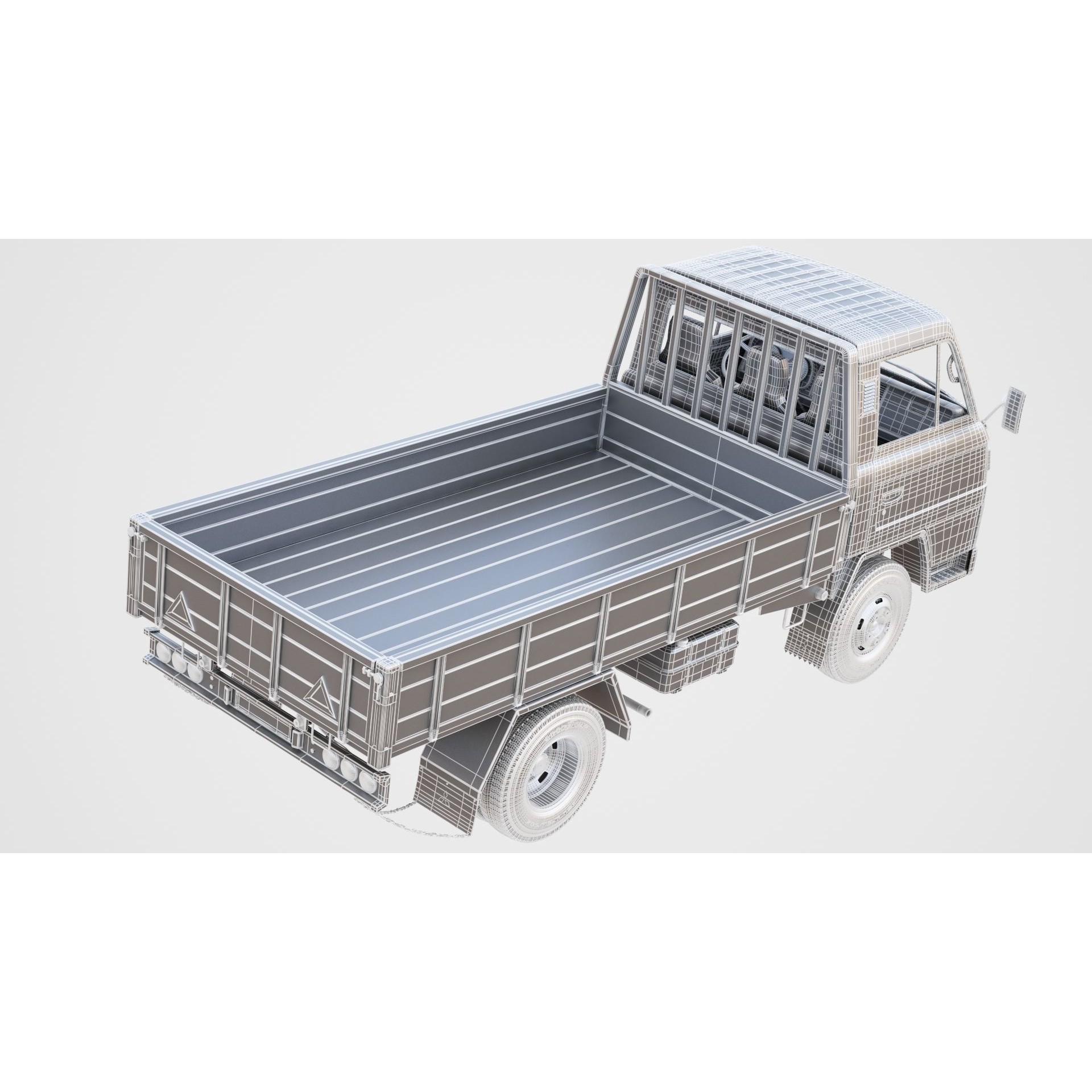 Mitsubishi Fuso Canter mk3 - PBR Game-Ready 3D Model - View 22