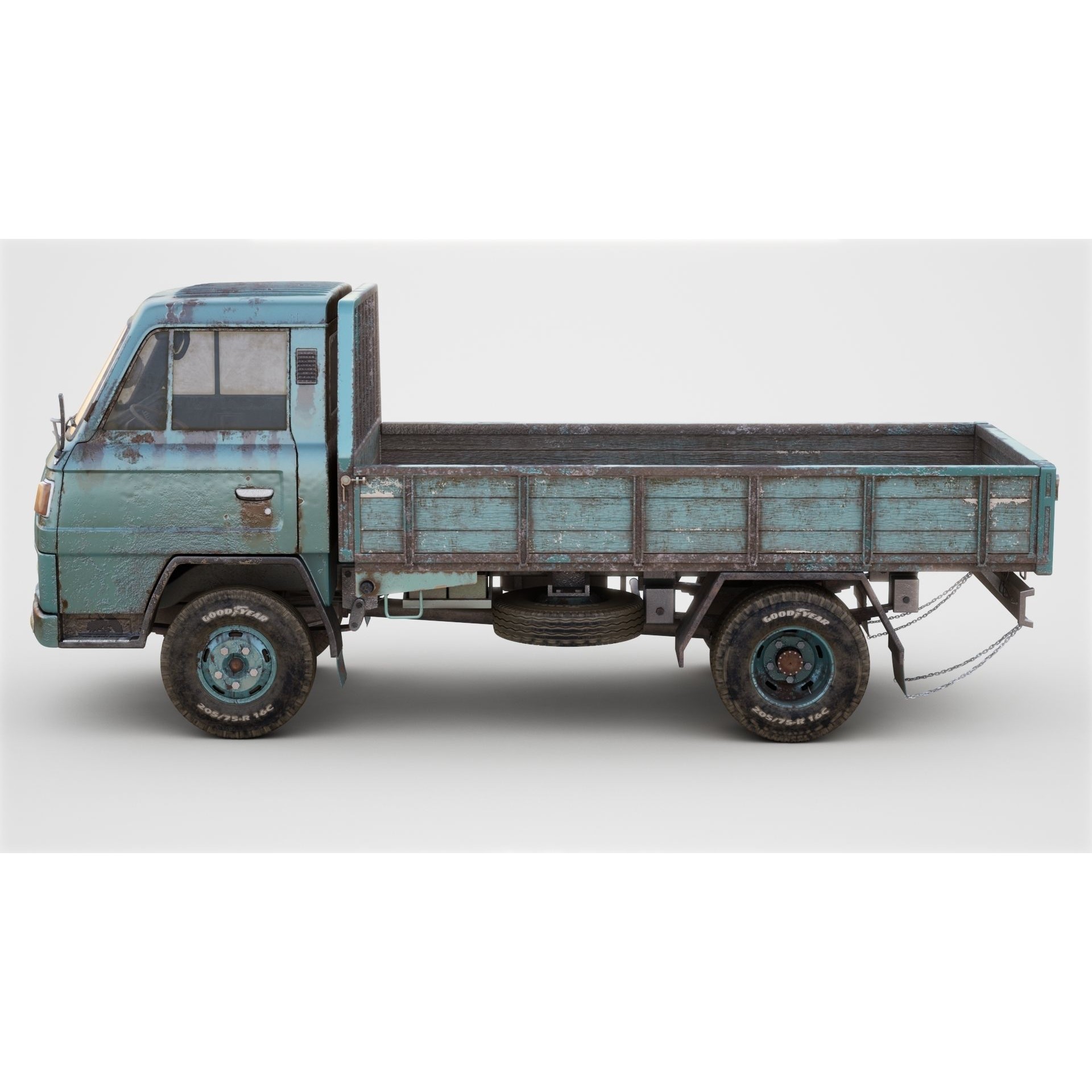 Mitsubishi Fuso Canter mk3 - PBR Game-Ready 3D Model - View 4