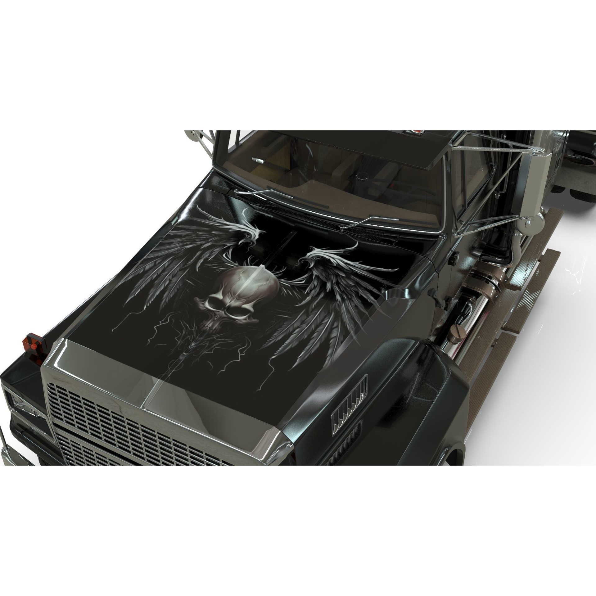 LTL 9000 Sleeper Cab Tandem - Game-Ready 3D Model - View 16